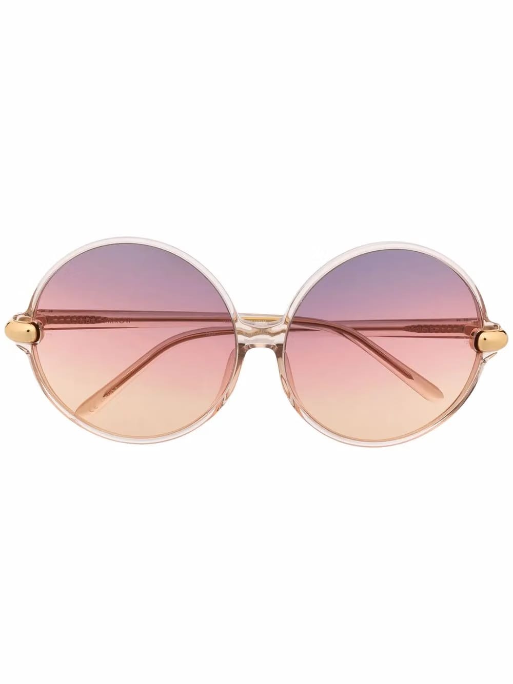 gradient round-frame sunglasses
