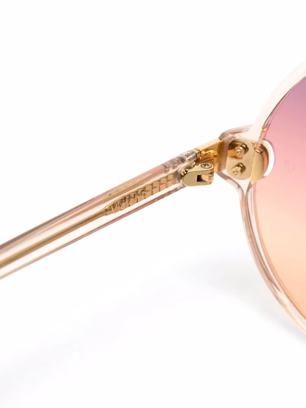 gradient round-frame sunglasses