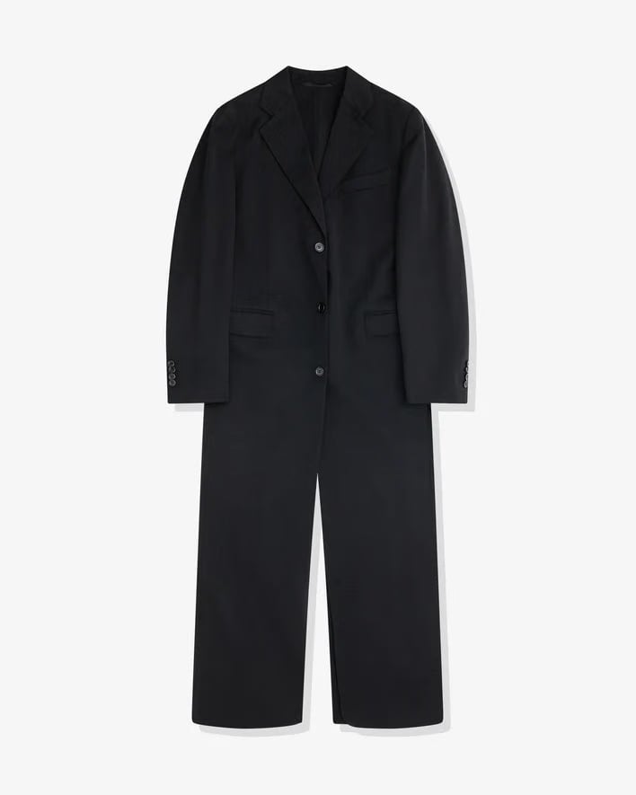 SIMONE ROCHA - Women's Deep Back Cut Out Long Tailored Coat - (Black)