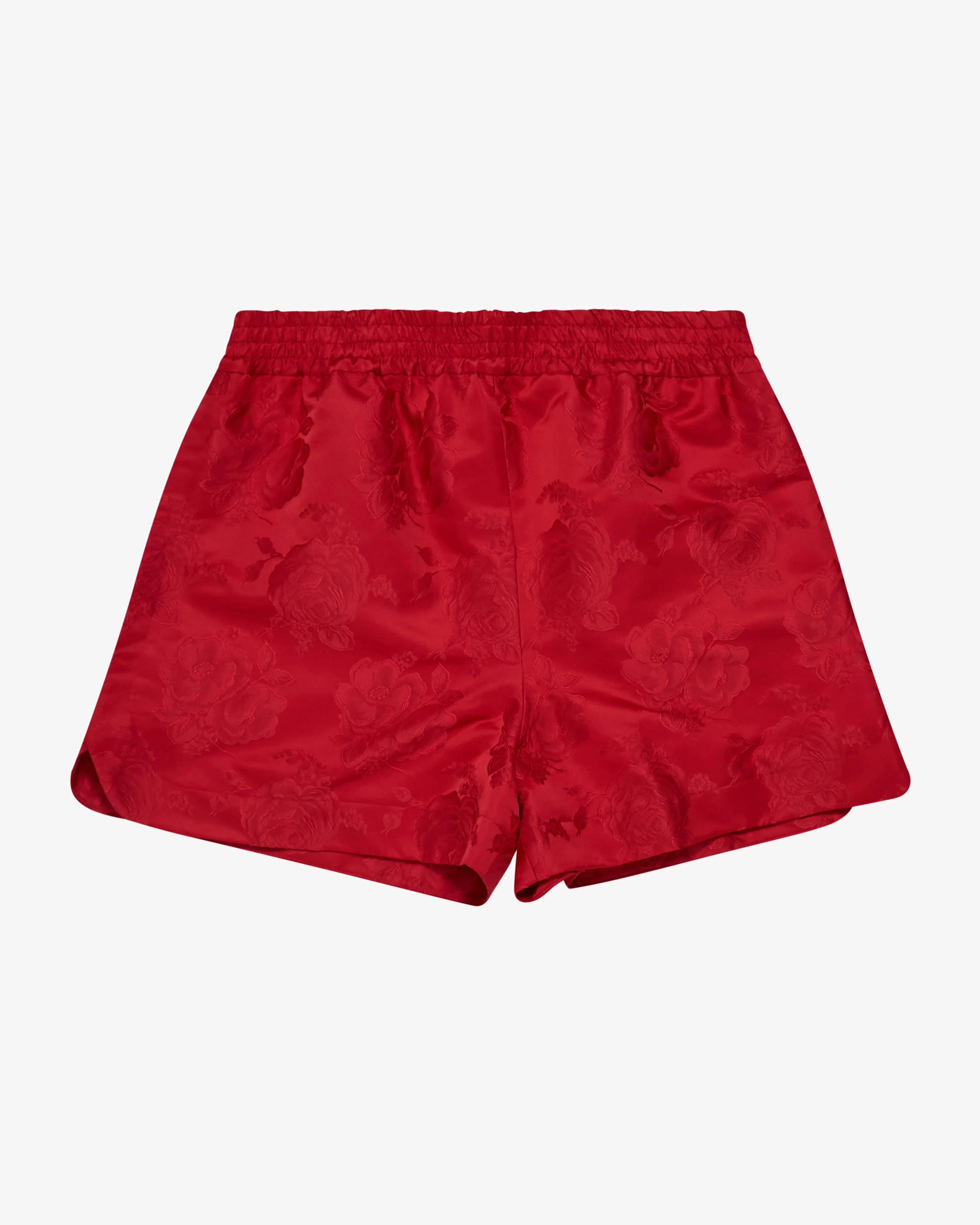 SIMONE ROCHA - Men's Split-Hem Rose Shorts - (Red)