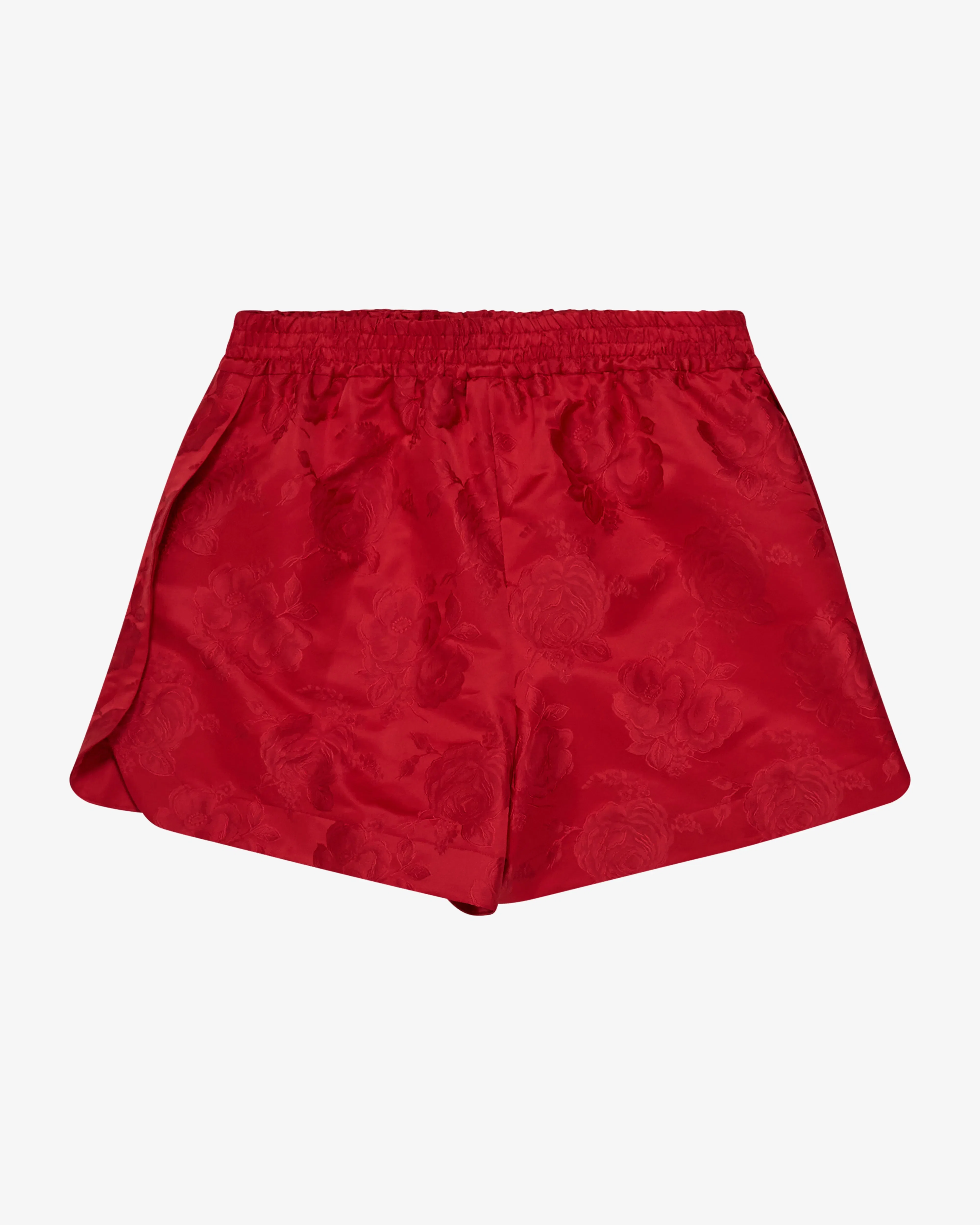 SIMONE ROCHA - Men's Split-Hem Rose Shorts - (Red)