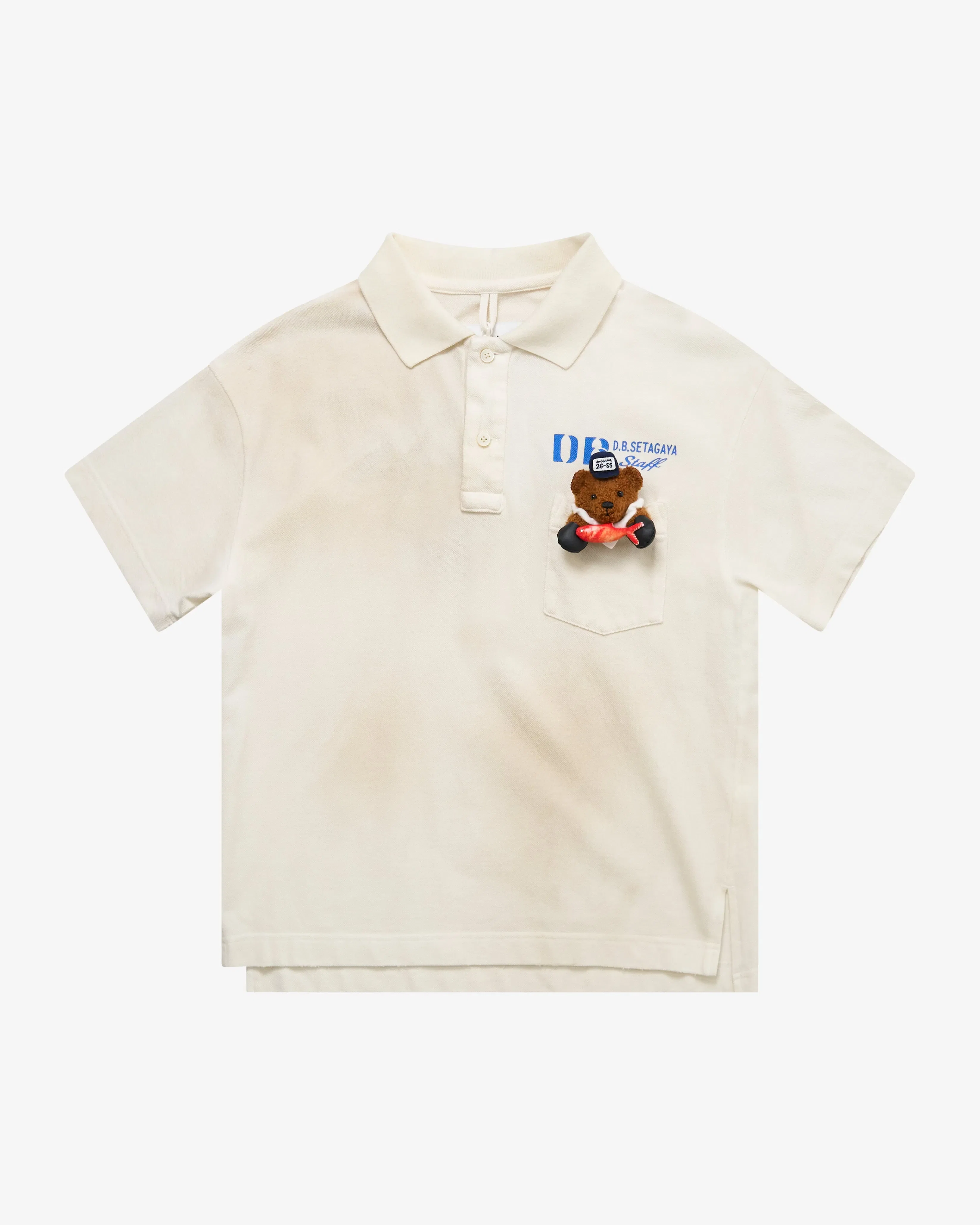 Doublet - Men's Polo Shirt With My Workwear Bear - (White)