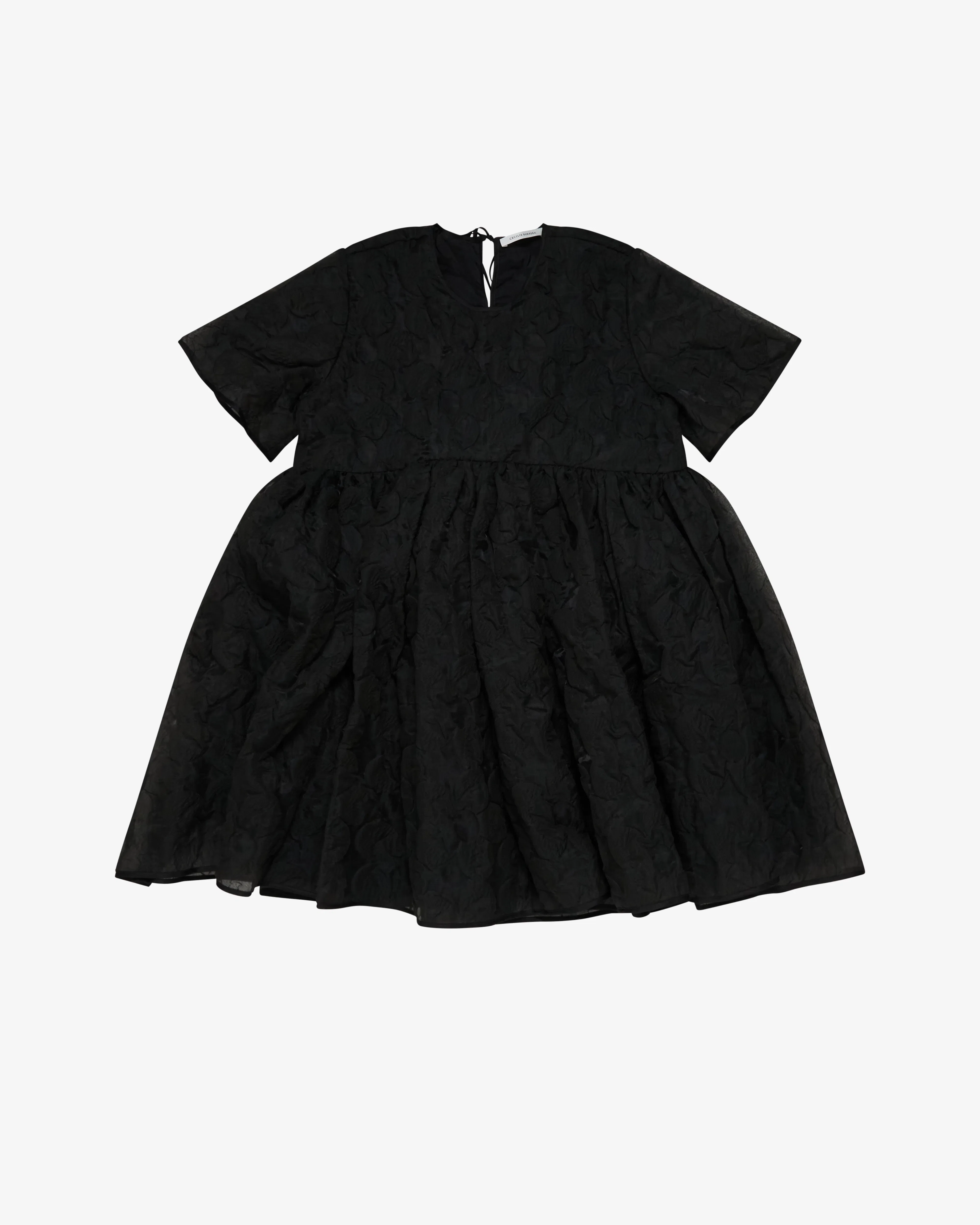 Cecilie Bahnsen - Women's Britney Dress Plumeria Matelassé - (Black)