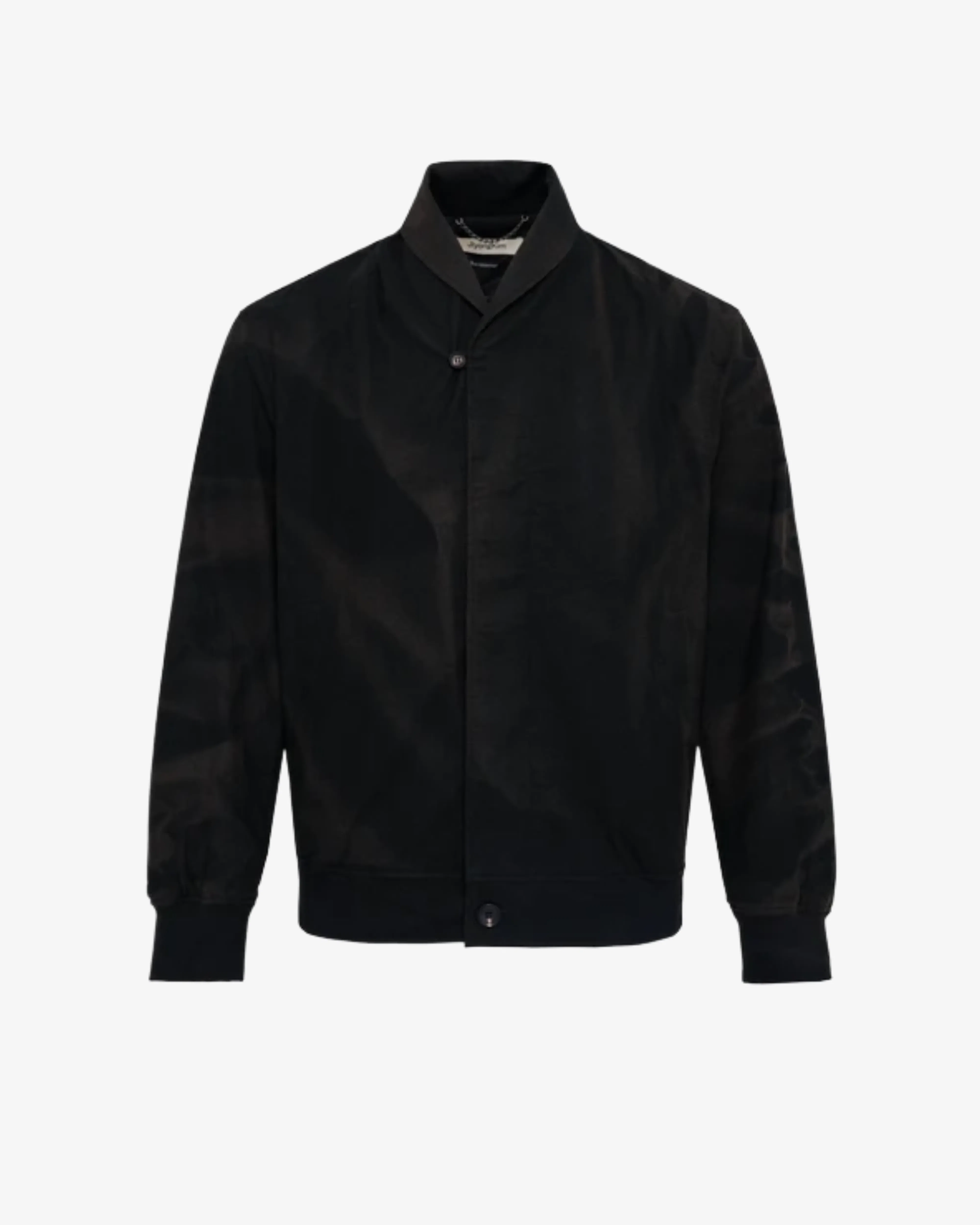 Jiyongkim - Men's Sun-Bleached Shawl Collar Jacket - (Black)