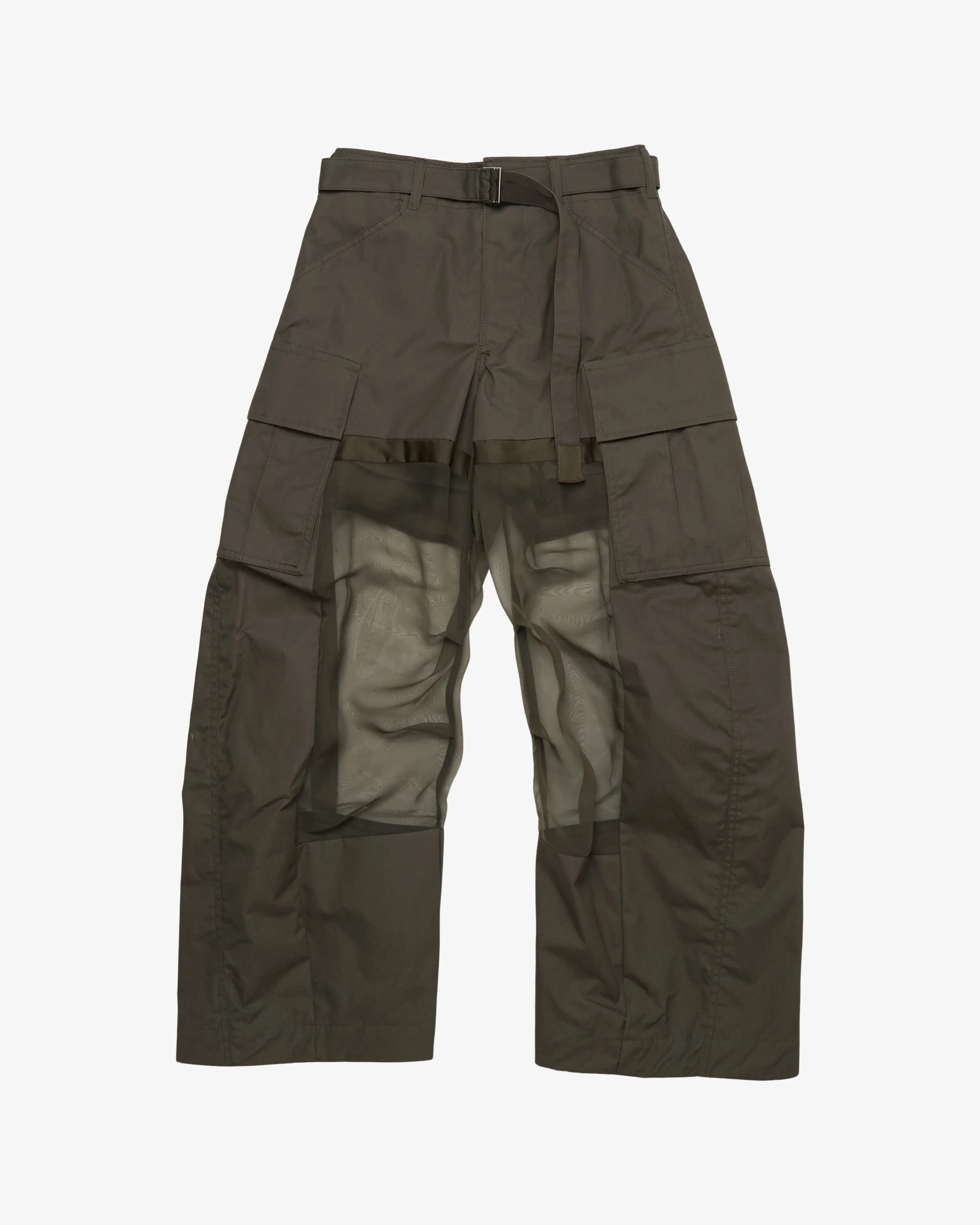 SACAI - Women's Cotton Coating Pants - (Khaki)