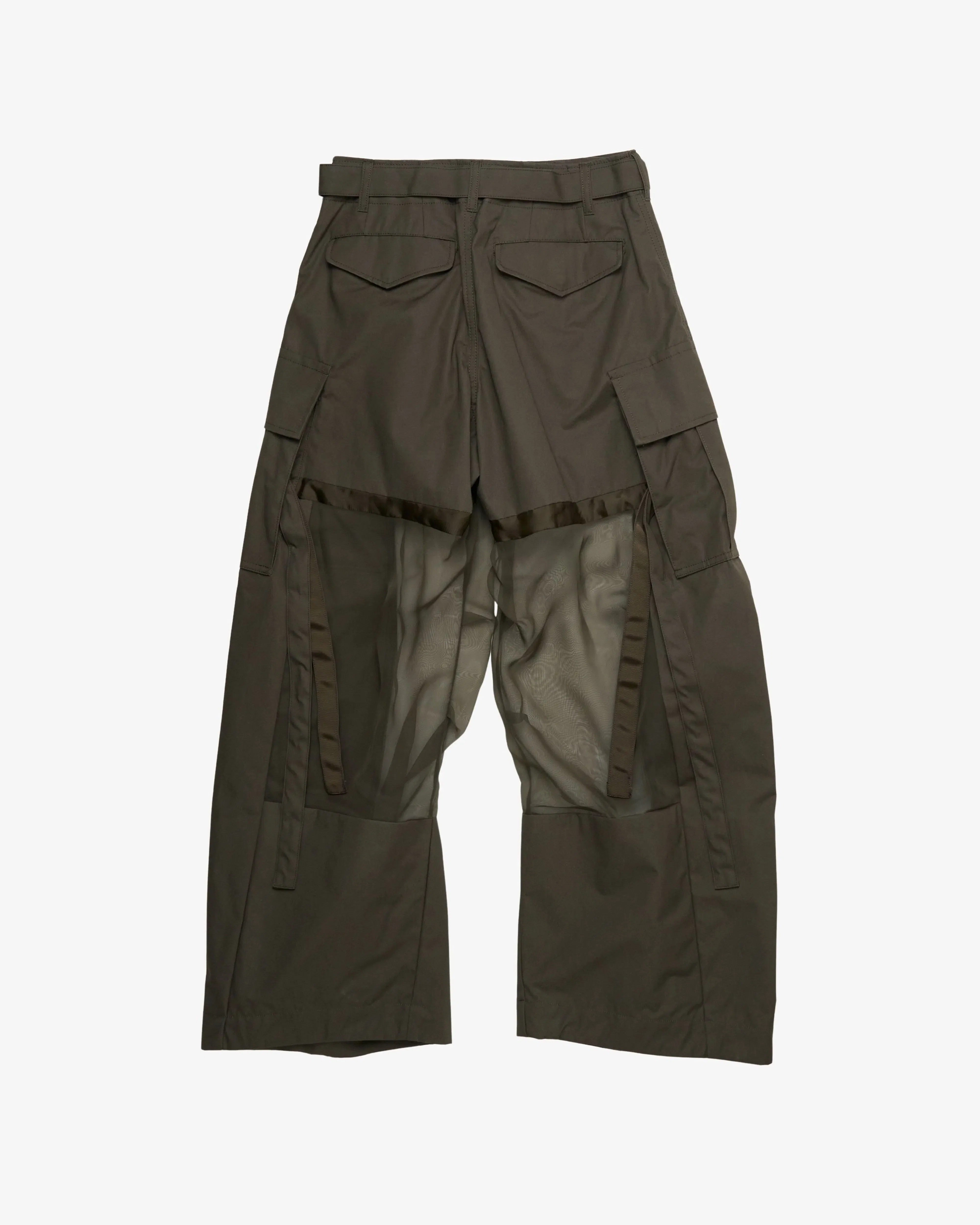 SACAI - Women's Cotton Coating Pants - (Khaki)
