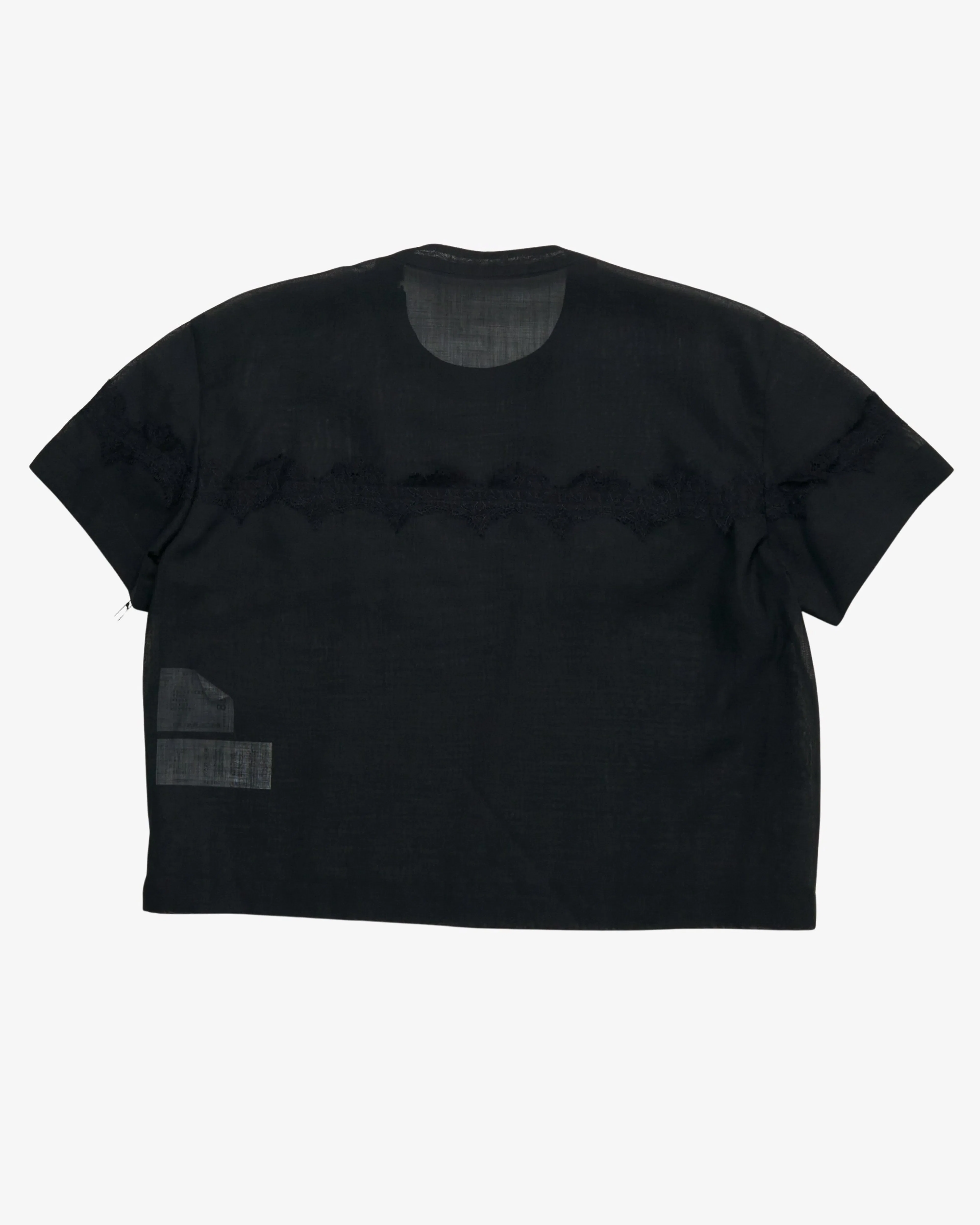 SACAI - Women's Wool Organza Pullover - (Black)