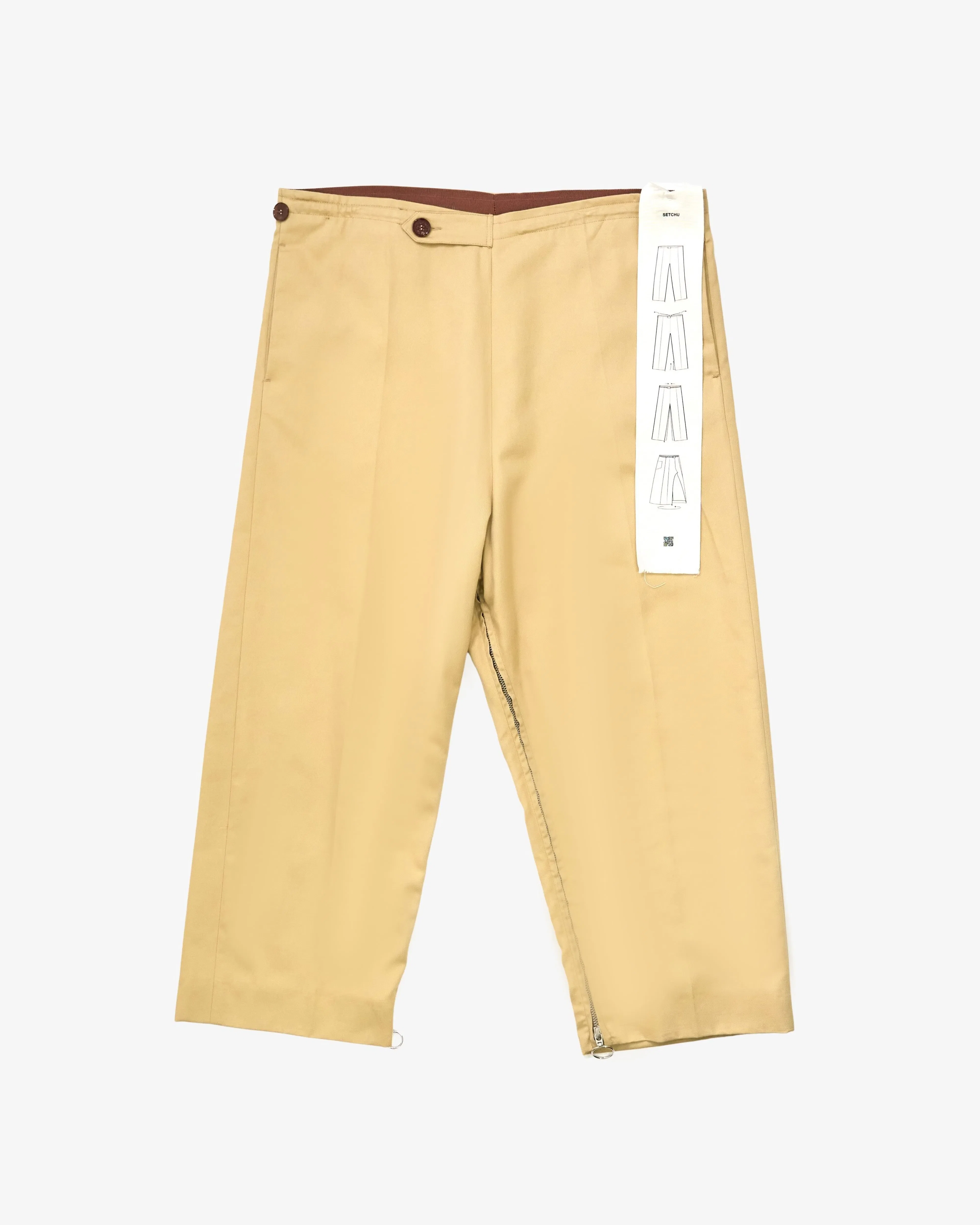 SETCHU - Women's Apron Pants Cotton Cashmere - (Beige)