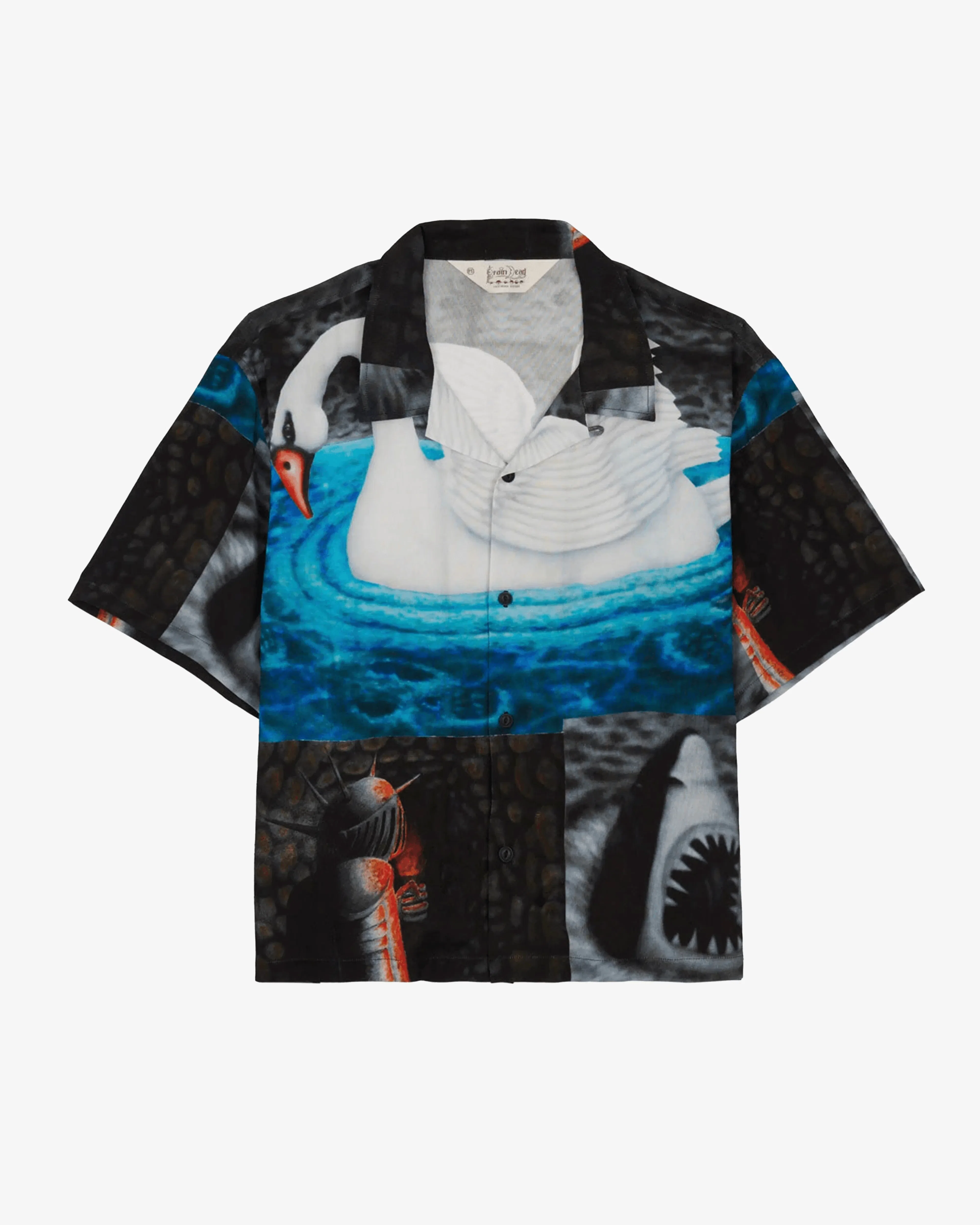 BRAIN DEAD - Men's Copia Short Sleeve Button Down Shirt - (Black)
