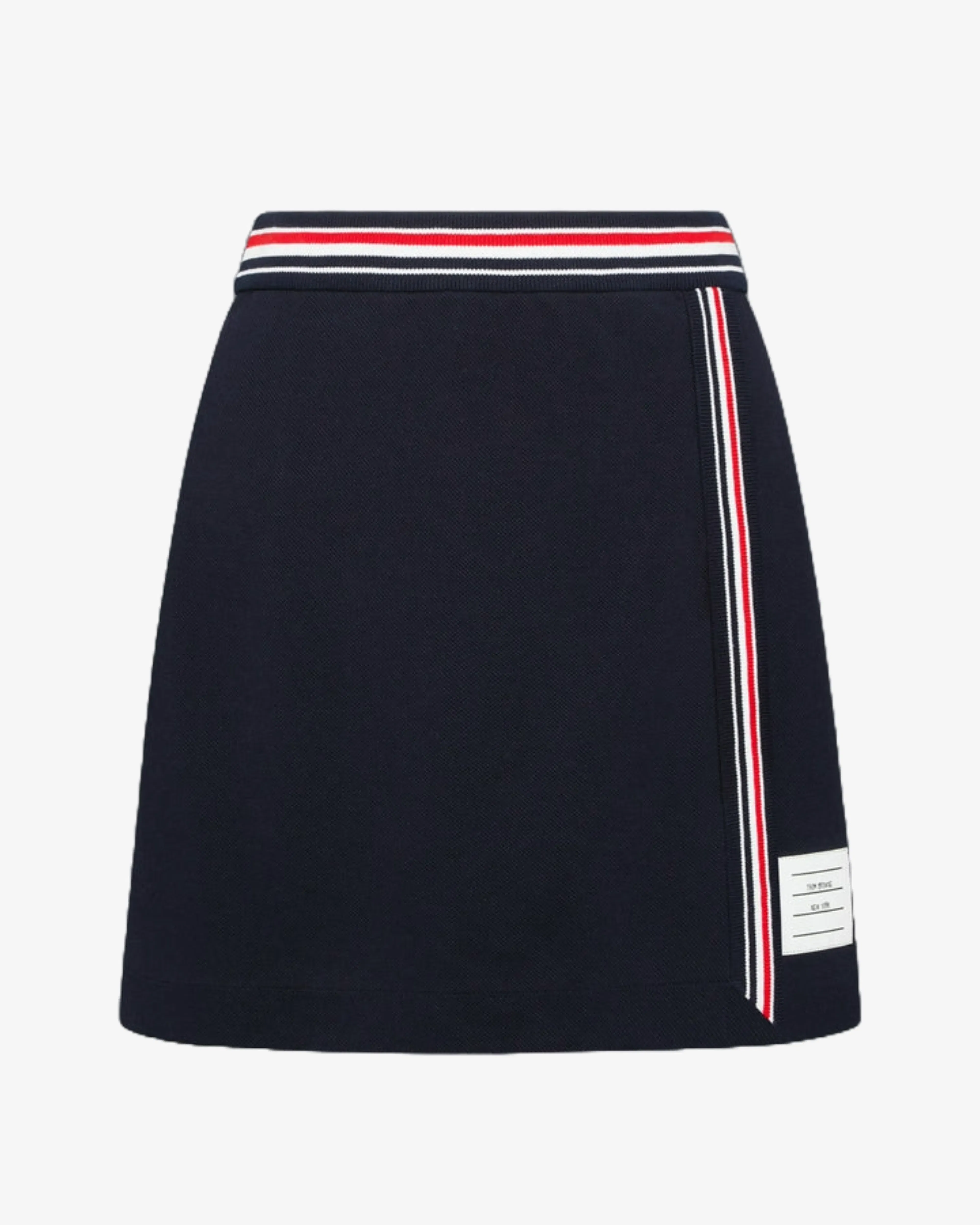 Thom Browne - Women's Pique Rwb Trim Wrap Skirt - (Navy)