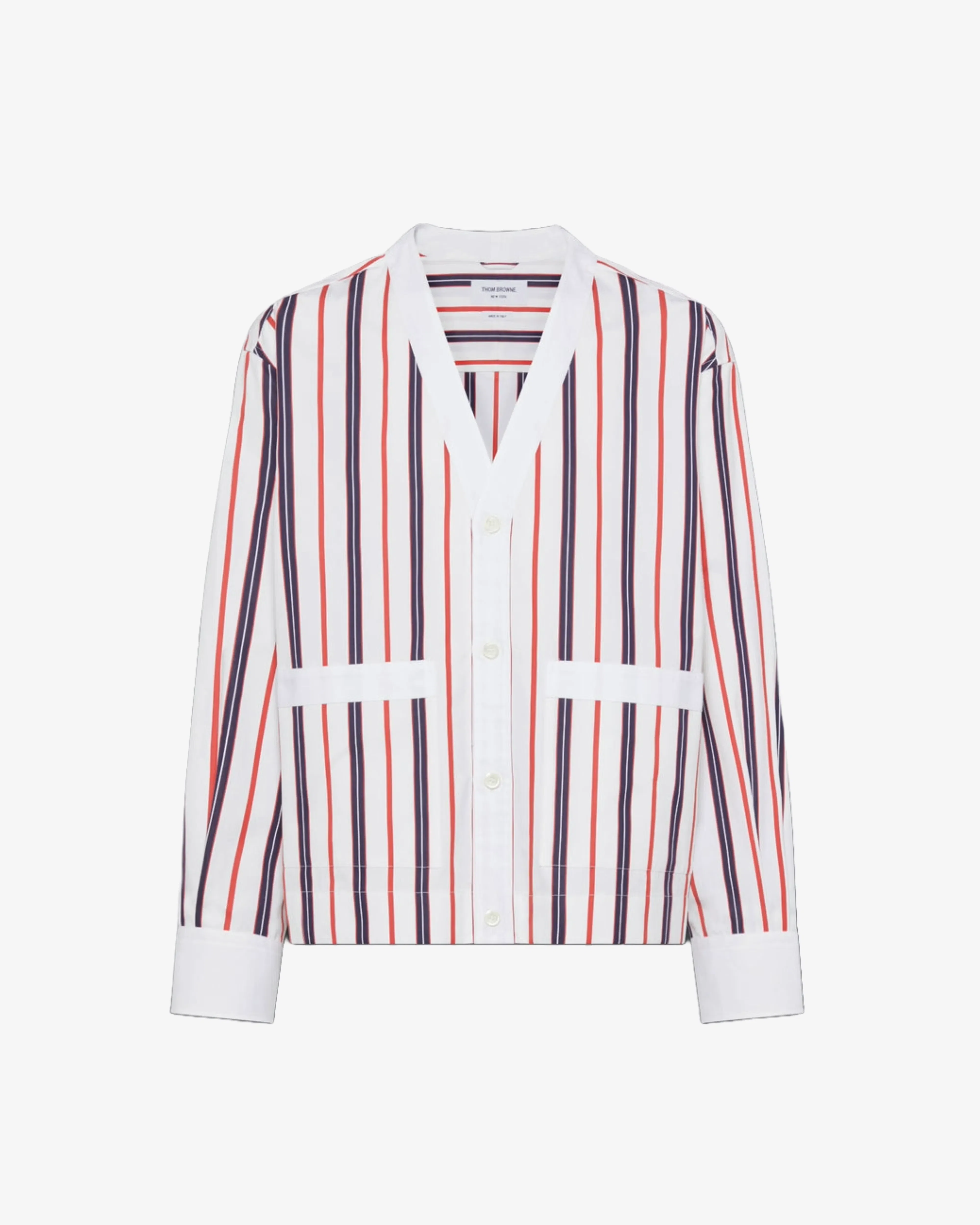 Thom Browne - Men's Long Sleeve Cardigan Shirt - (Stripes)