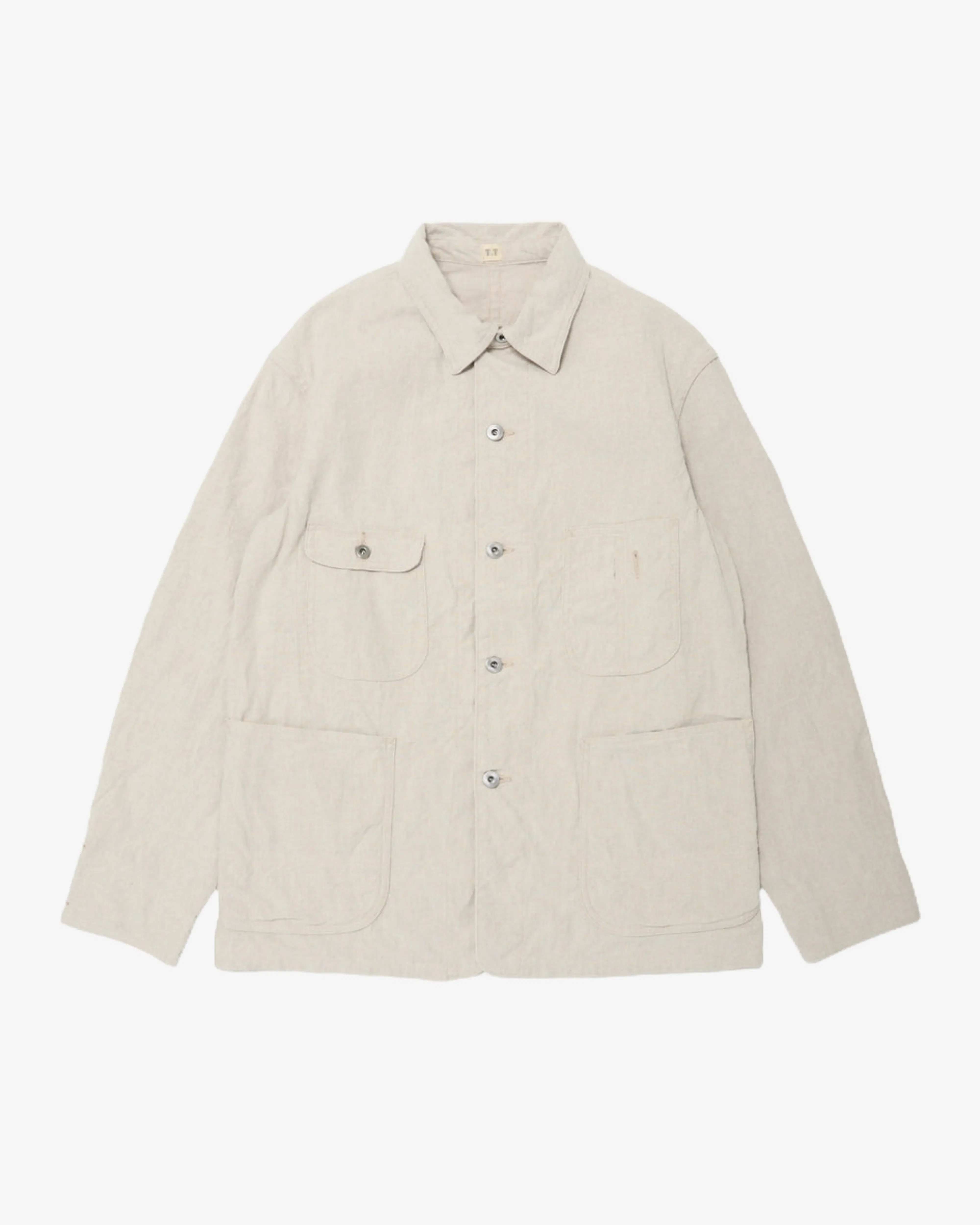 Taiga Takahashi - Men's Lot 328 Coverall Jacket With Chinstrap - (Ivory)