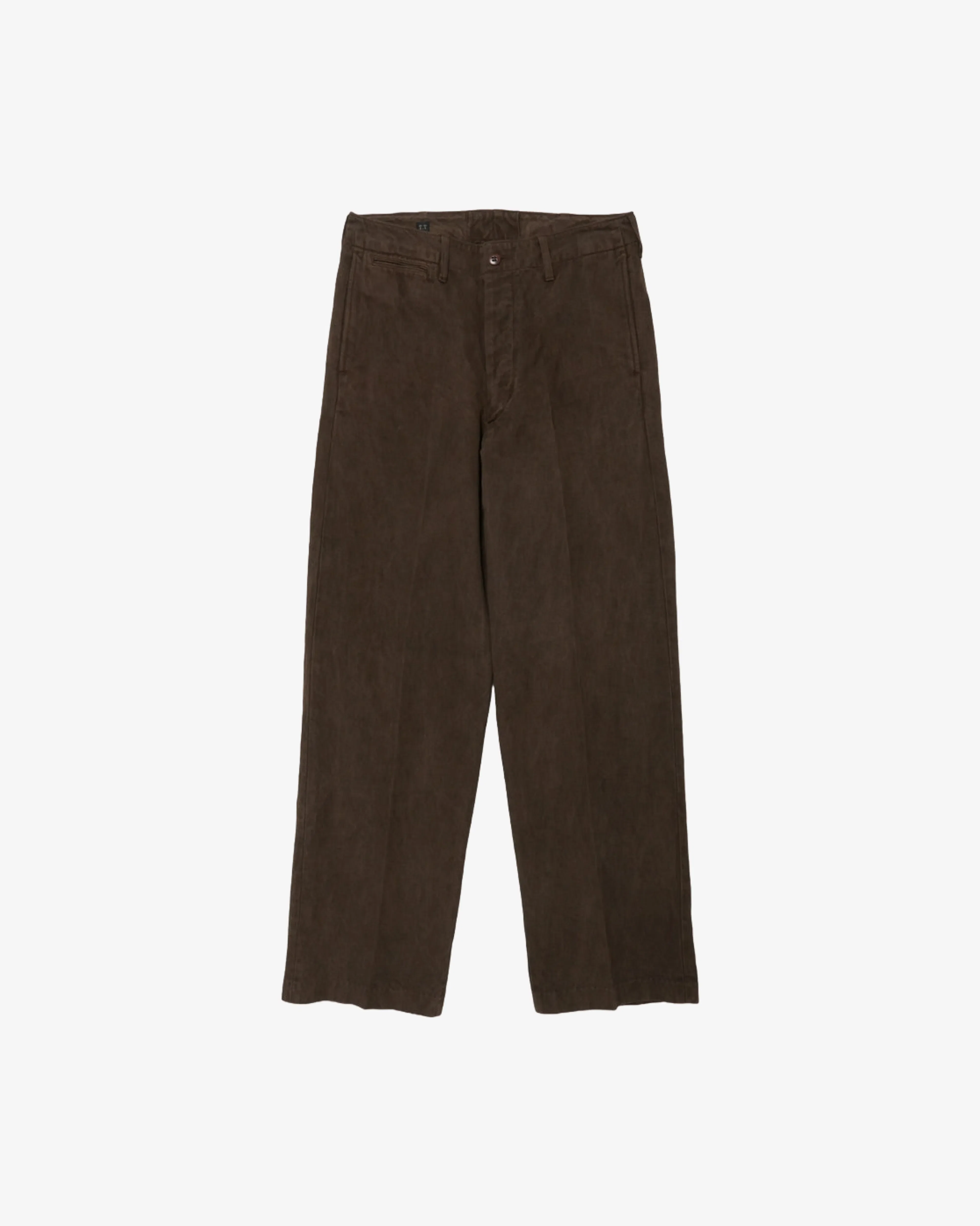 Taiga Takahashi - Men's Lot 221 Field Trousers - (Mud Dyed Brown)