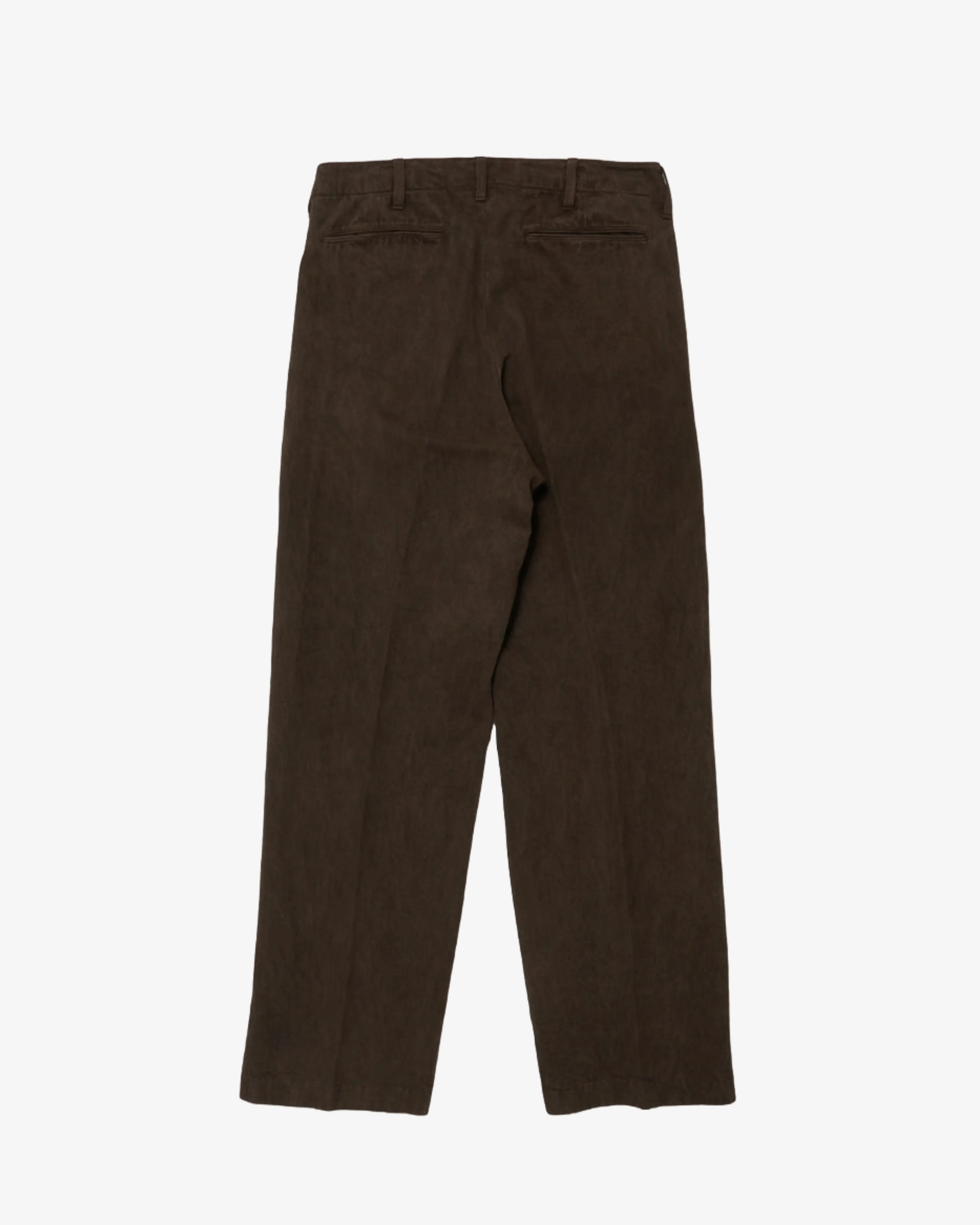 Taiga Takahashi - Men's Lot 221 Field Trousers - (Mud Dyed Brown)