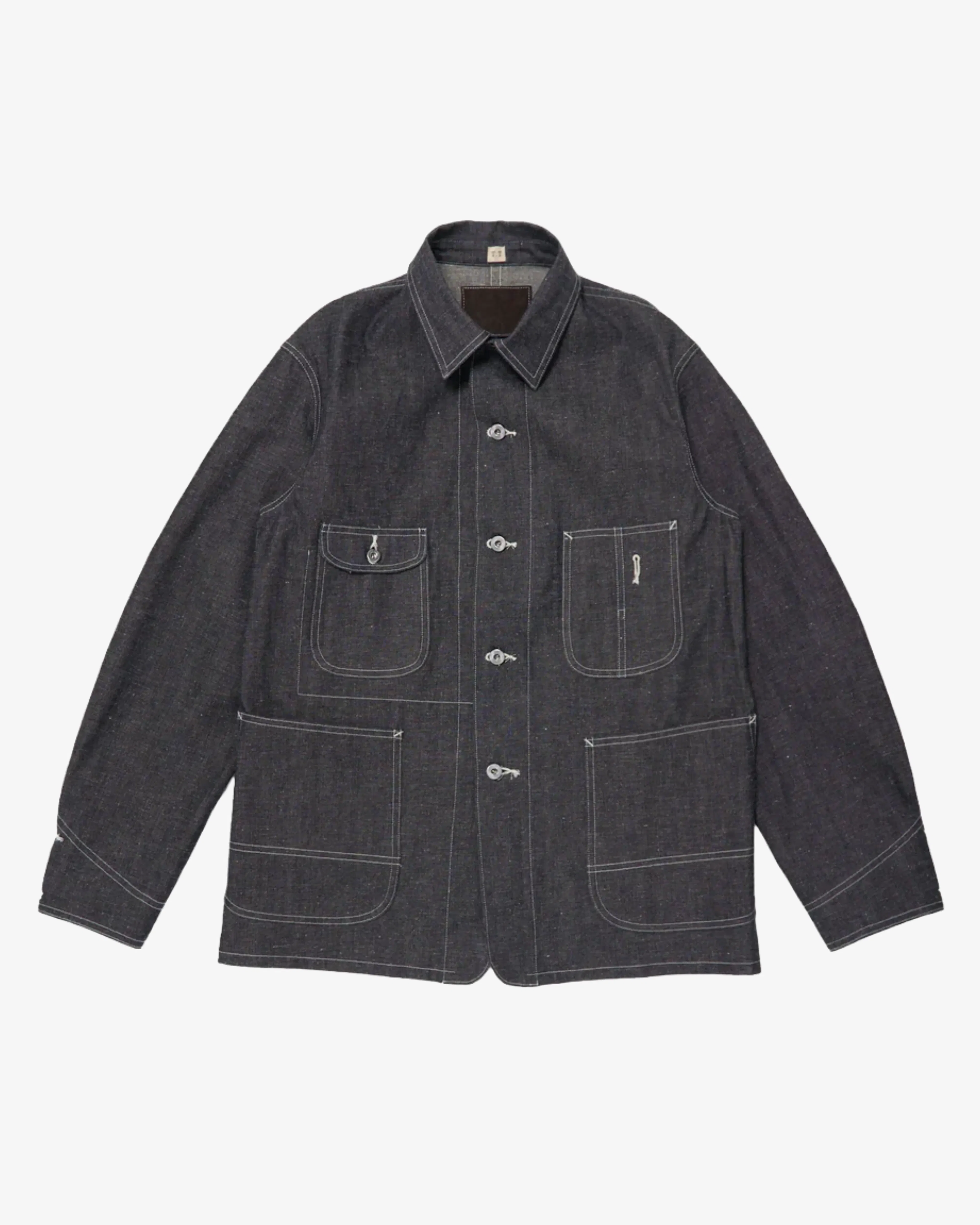 Taiga Takahashi - Men's Lot 716 Coverall Jacket With Chinstrap - (Raw Indigo)