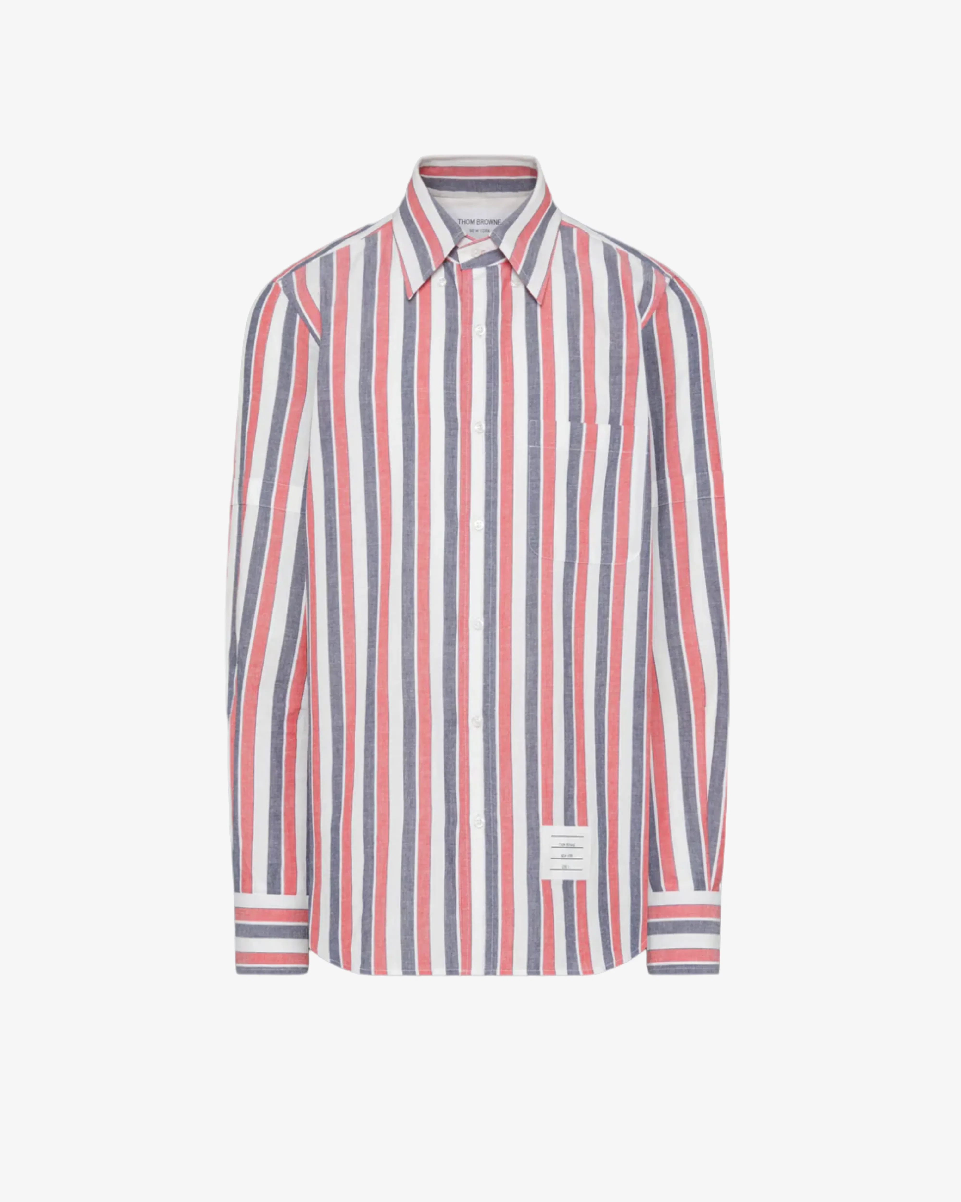 Thom Browne - Men's Long Sleeve Bd Straight Fit Shirt - (Stripes)