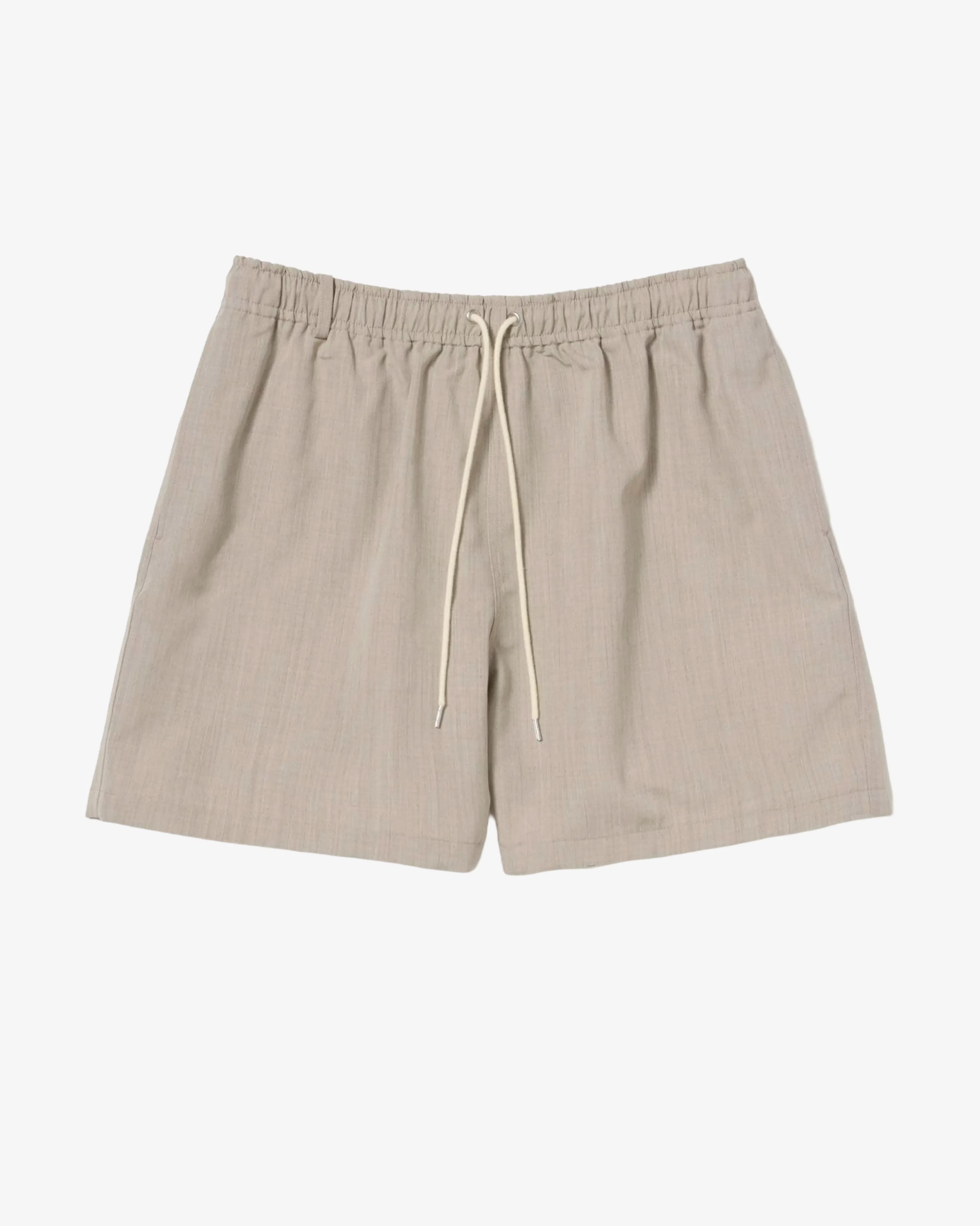 AURALEE - Men's Wool Max Canvas Shorts - (Top Gray Beige)