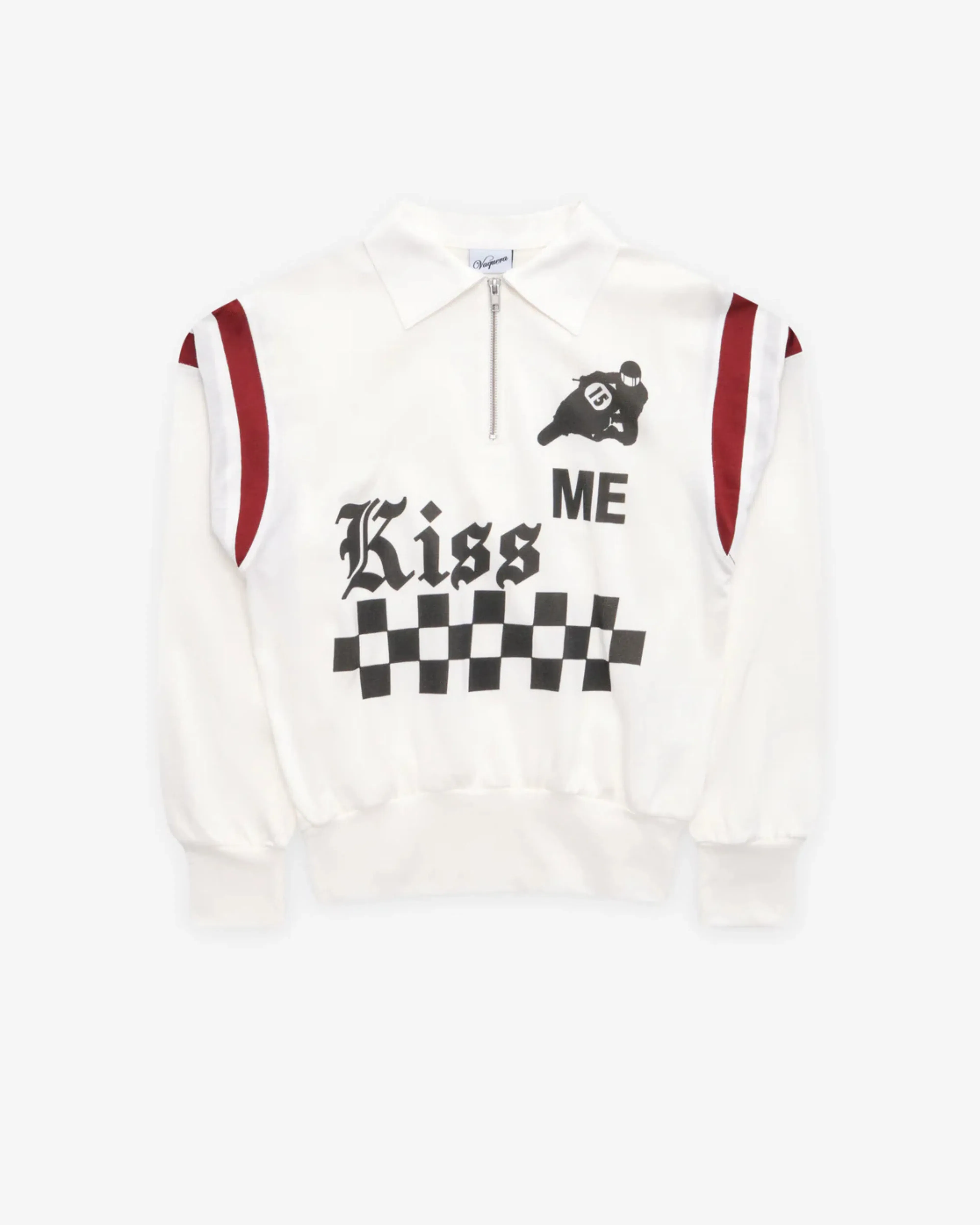 VAQUERA - Women's Kiss Me Quarter Zip Pullover - (Red)
