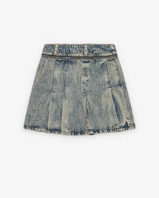 VAQUERA - Women's Denim Carwash Skirt Woven - (Blue)