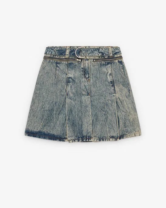 VAQUERA - Women's Denim Carwash Skirt Woven - (Blue)