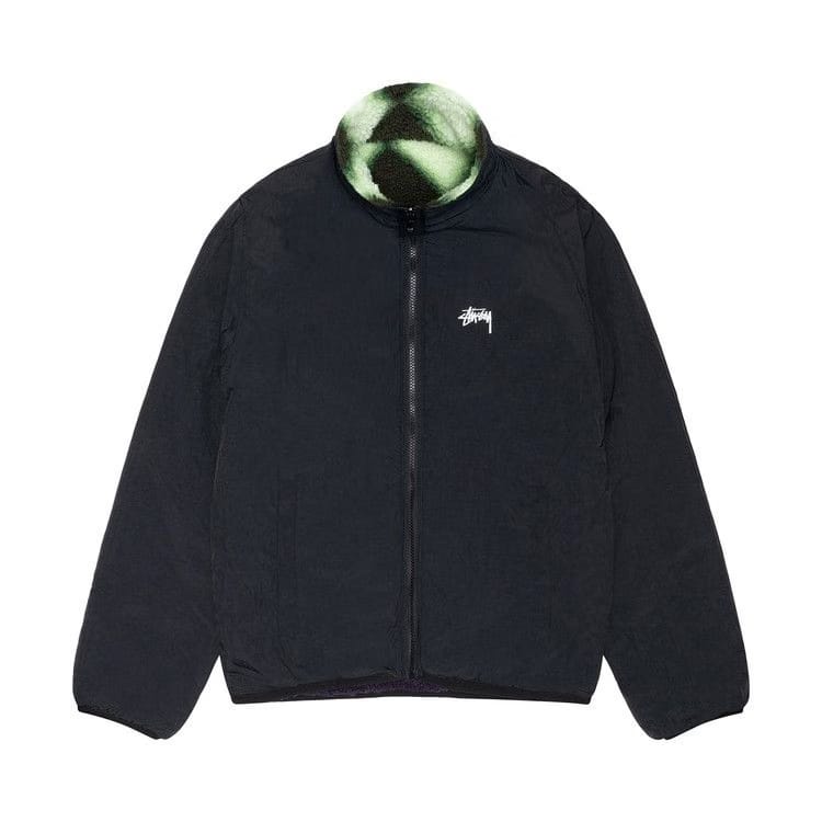 Stussy Sherpa Reversible Jacket Green