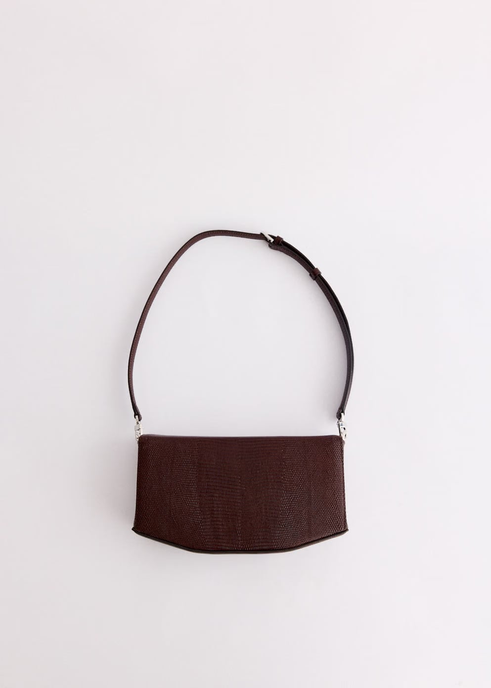TOTEME Clip Lizard Embossed Shoulder Bag