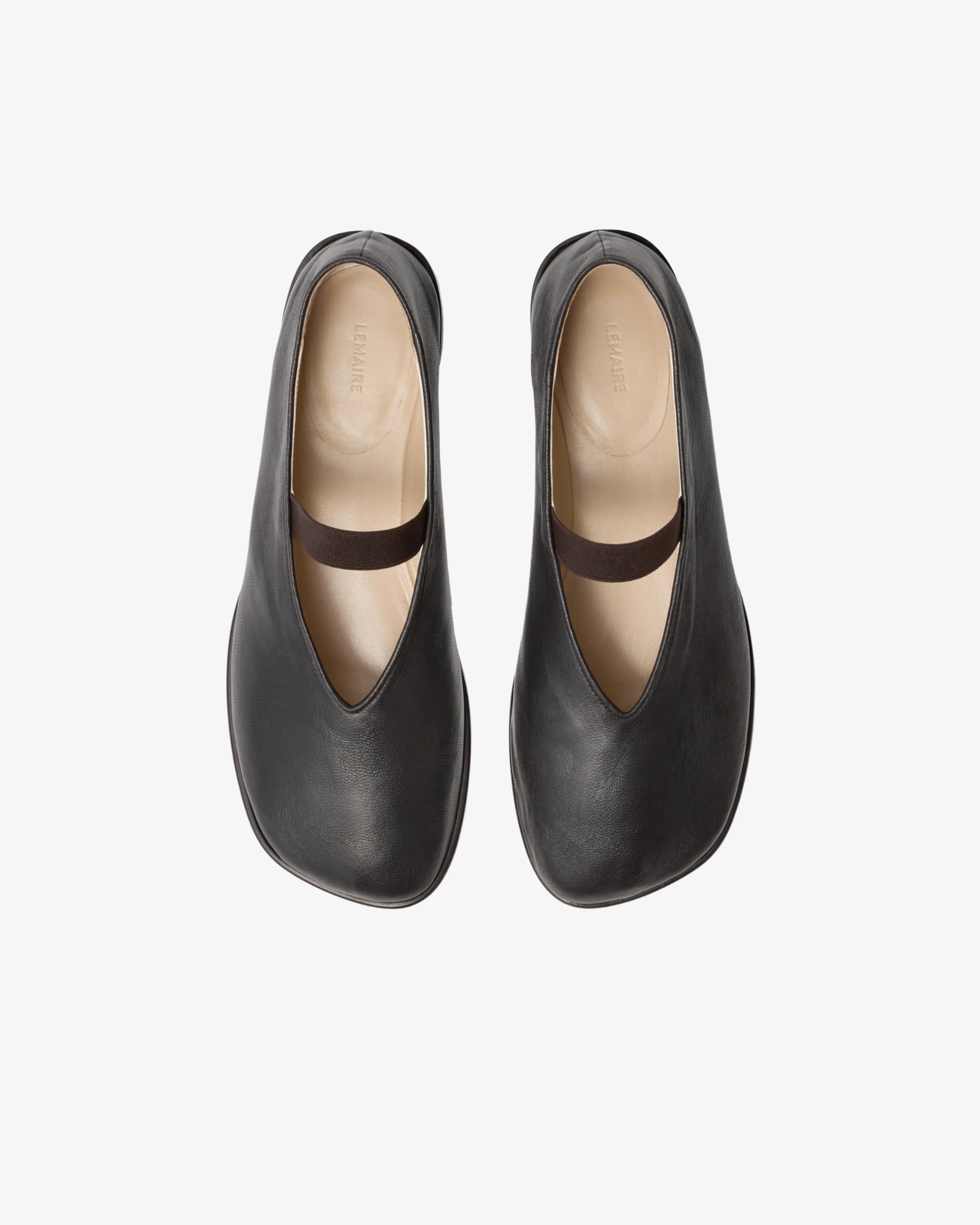 Lemaire - Women's Glove Ballerina - (Dark Brown)