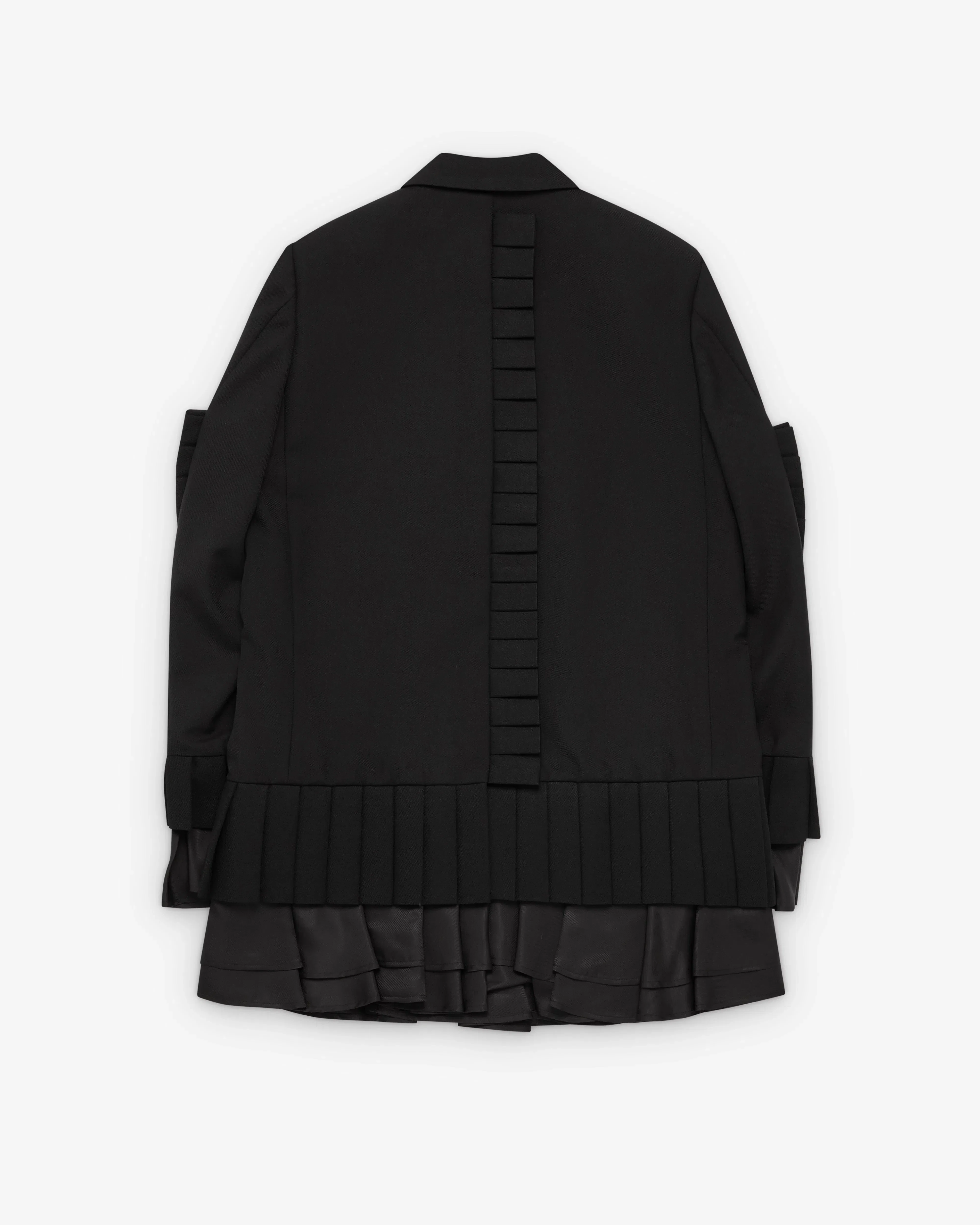 Noir Kei Ninomiya - Women's Pleated Blazer Jacket - (Black)
