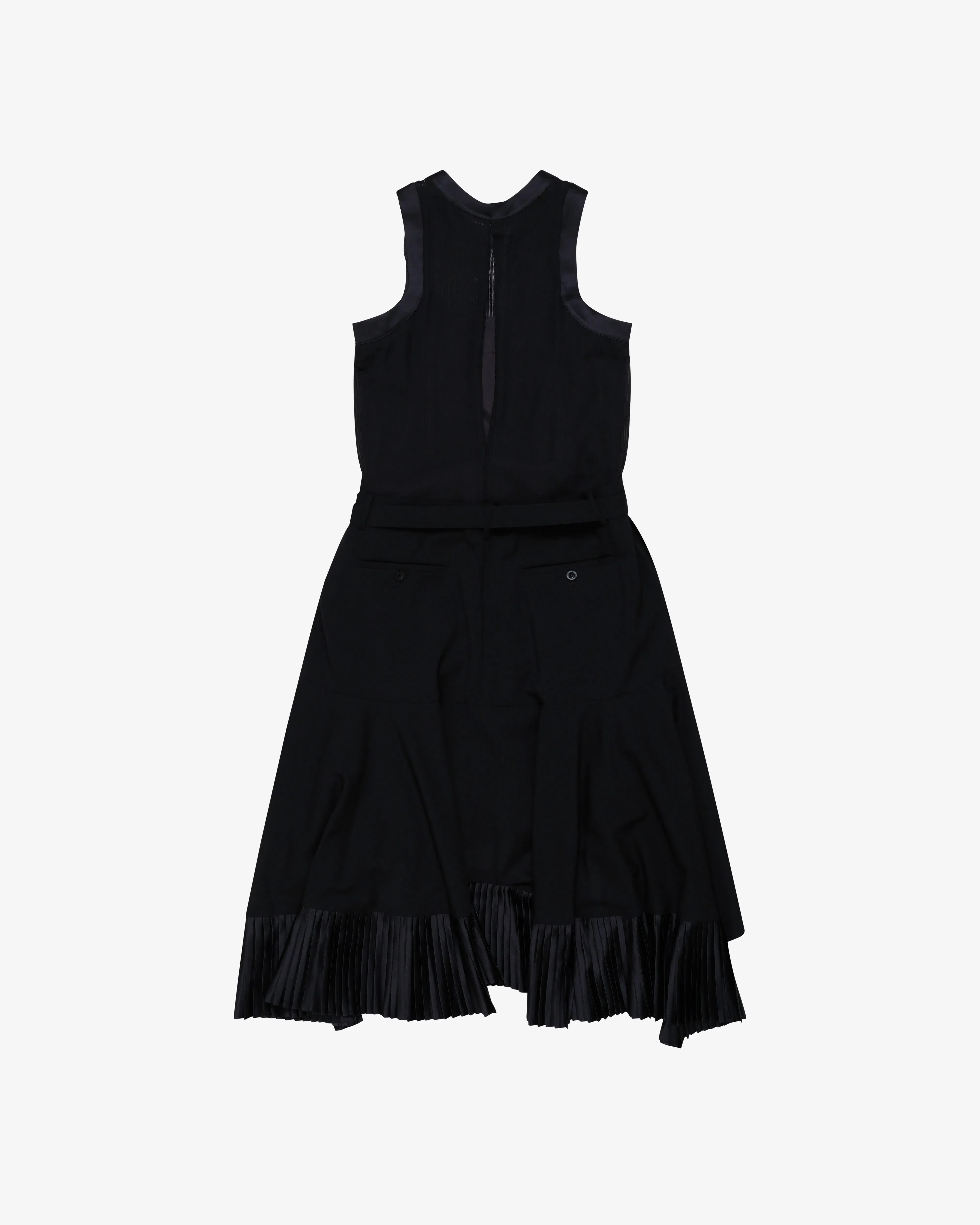 SACAI - Women's Suiting X Satin Dress - (Black)
