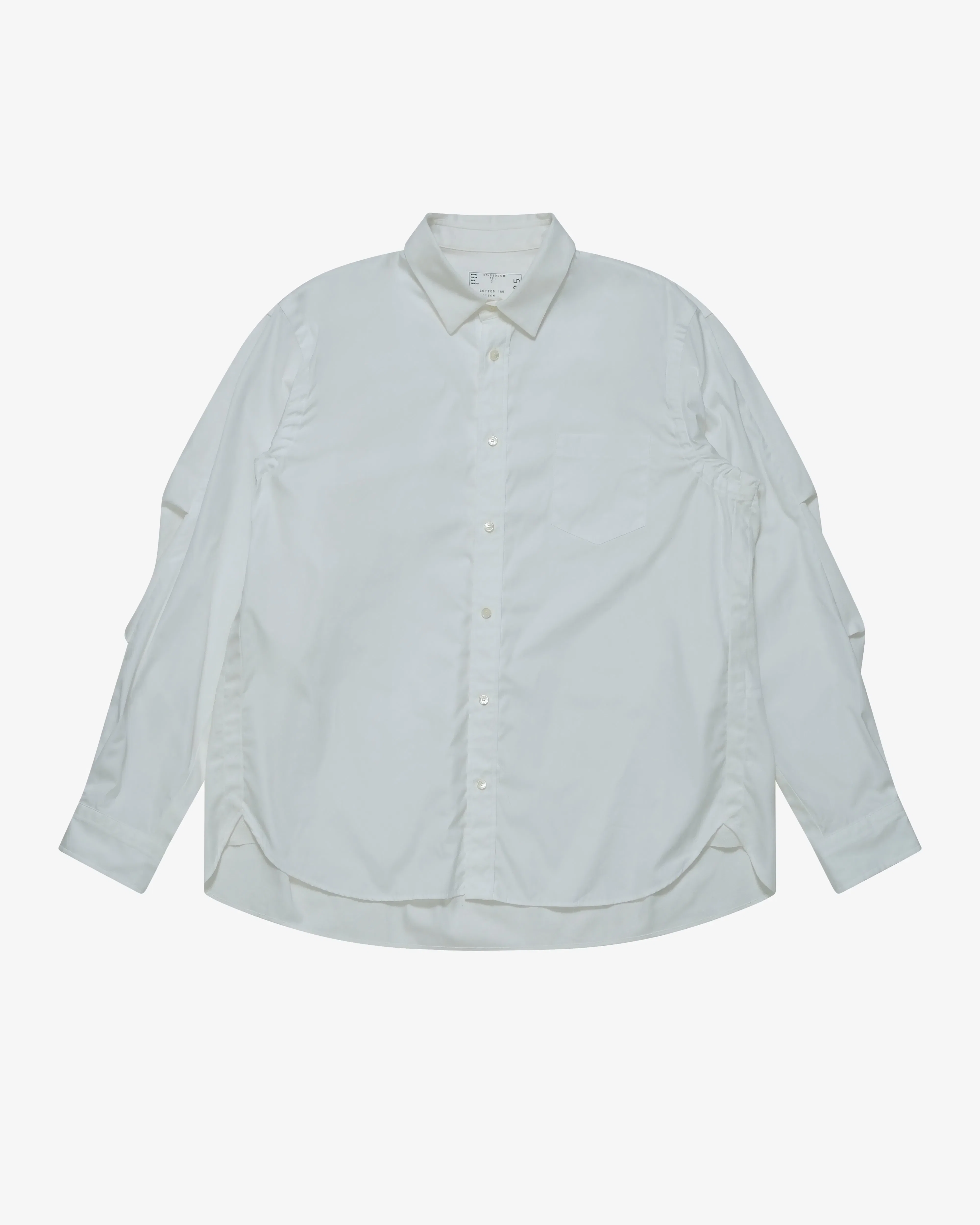 SACAI - Men's Poplin Shirt - (Off-White)