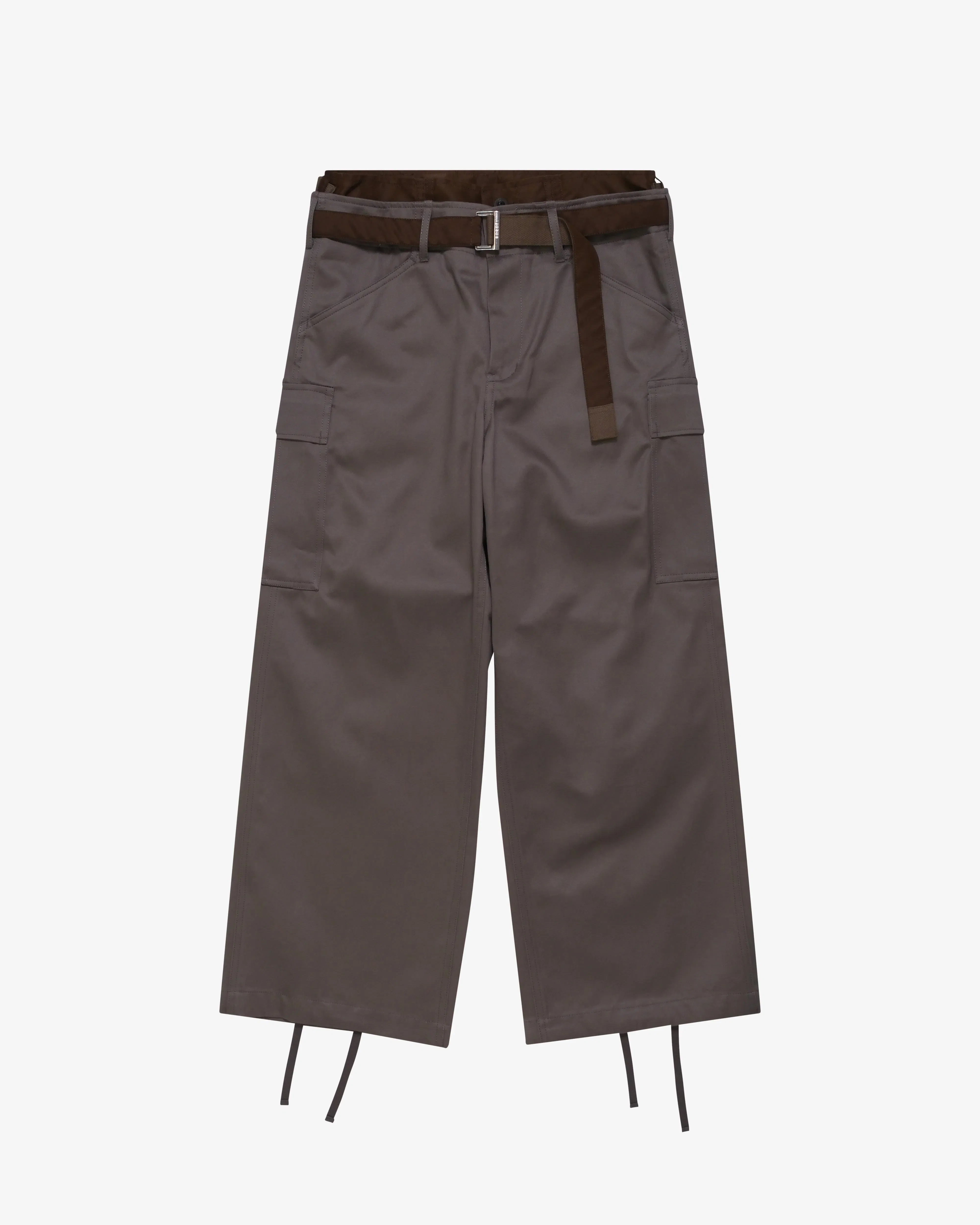 SACAI - Men's Cotton Chino X Nylon Twill Pants - (Grey)