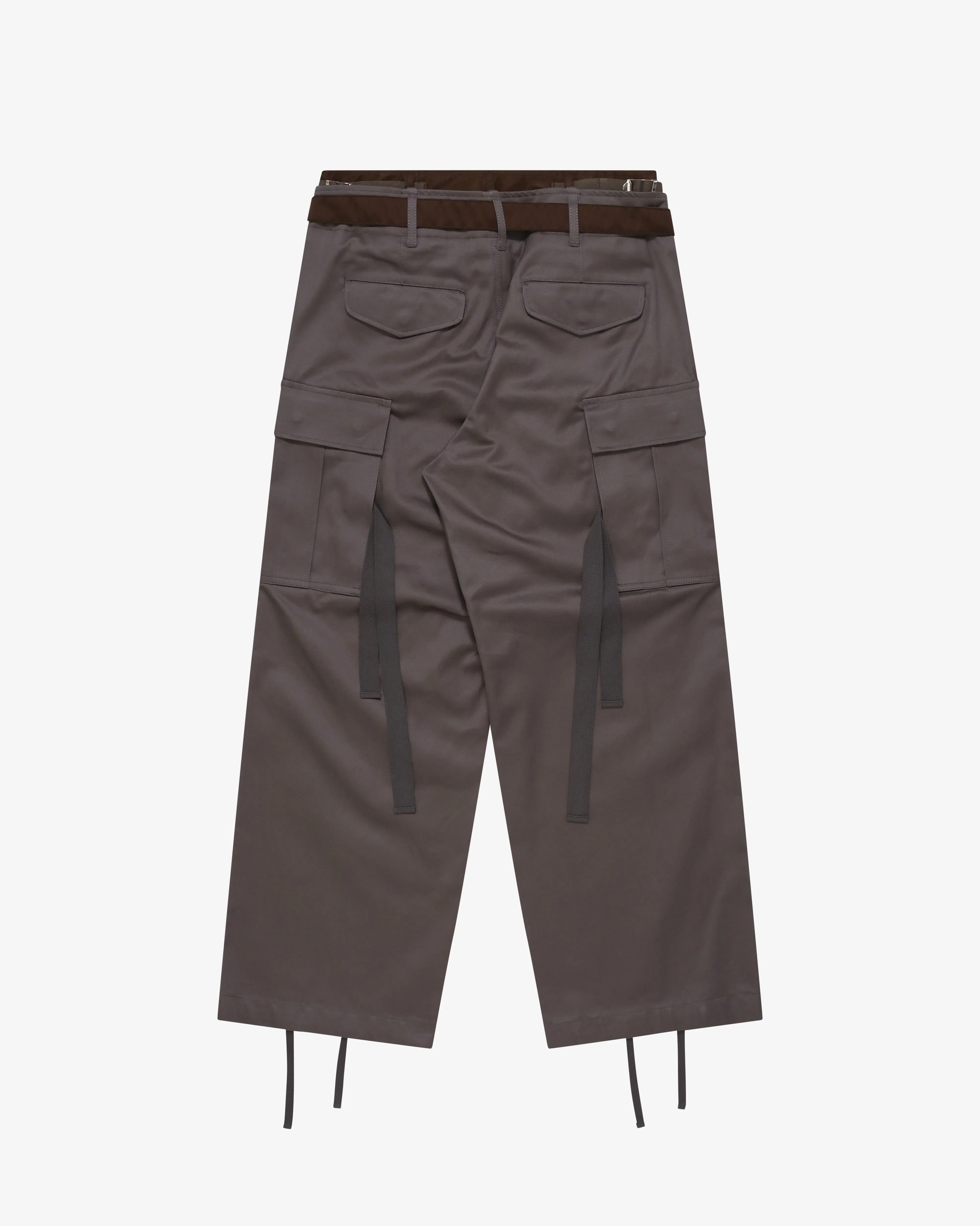 SACAI - Men's Cotton Chino X Nylon Twill Pants - (Grey)