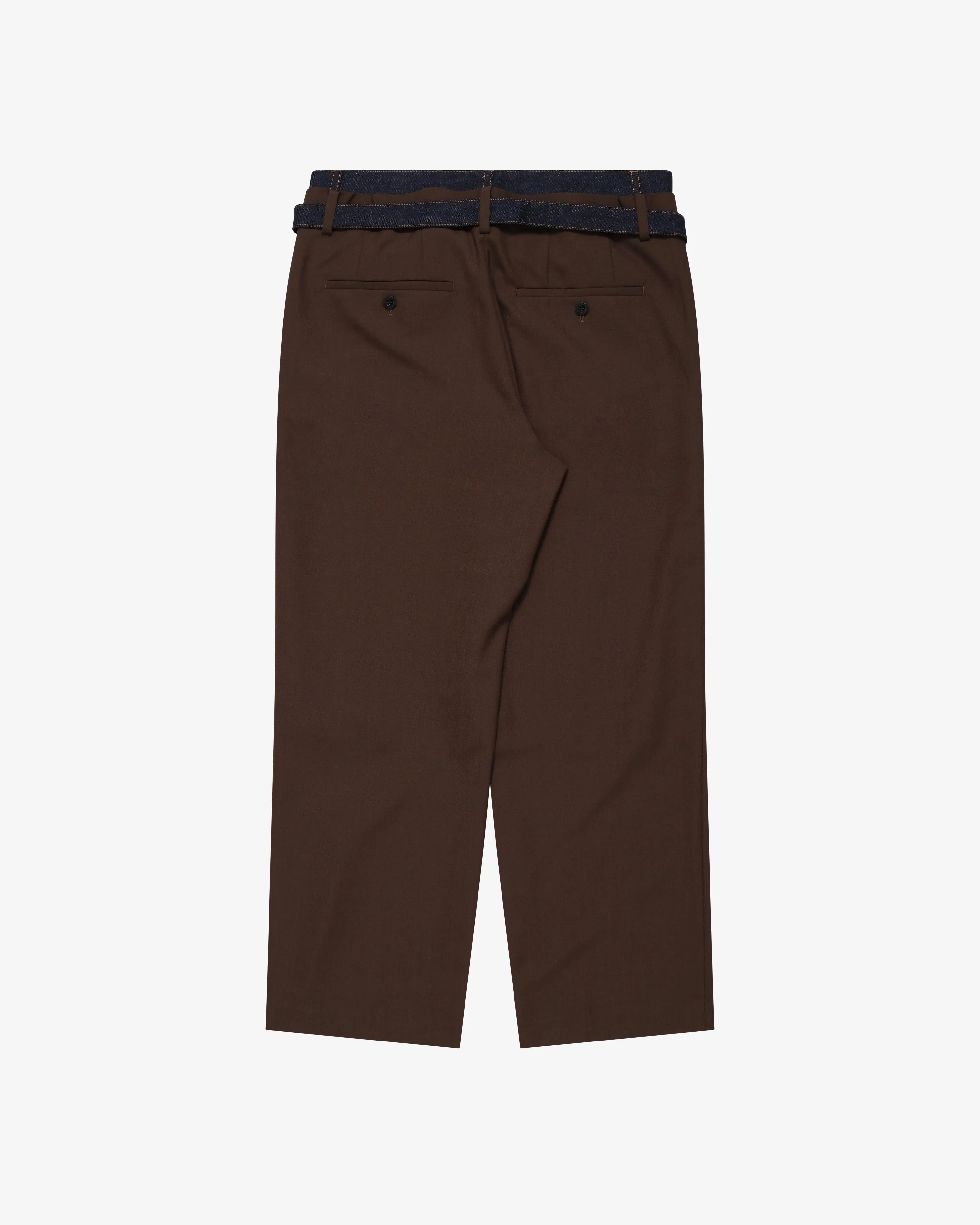 SACAI - Men's Suiting X Denim Pants - (Brown)