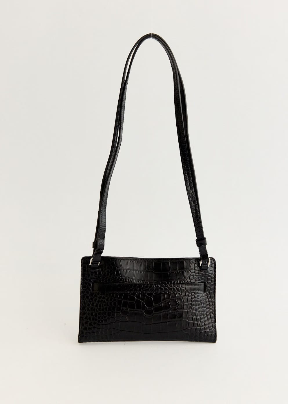 TOTEME Belted Croc-Embossed Crossbody Bag