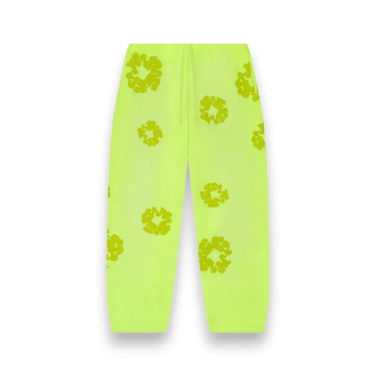 Denim Tears Mono Cotton Wreath Sweatpants Neon Green