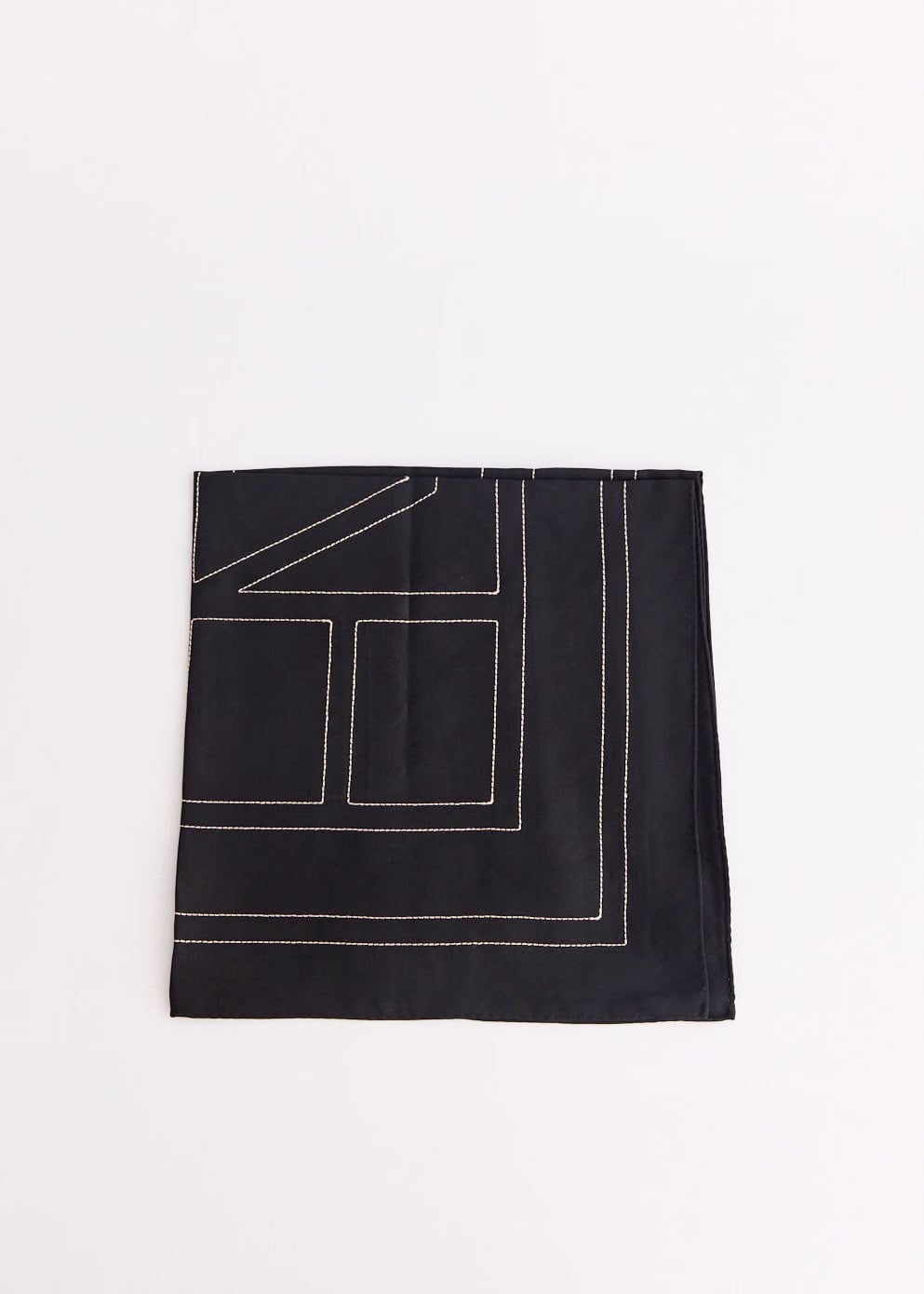 TOTEME Embroidered Monogram Silk Scarf