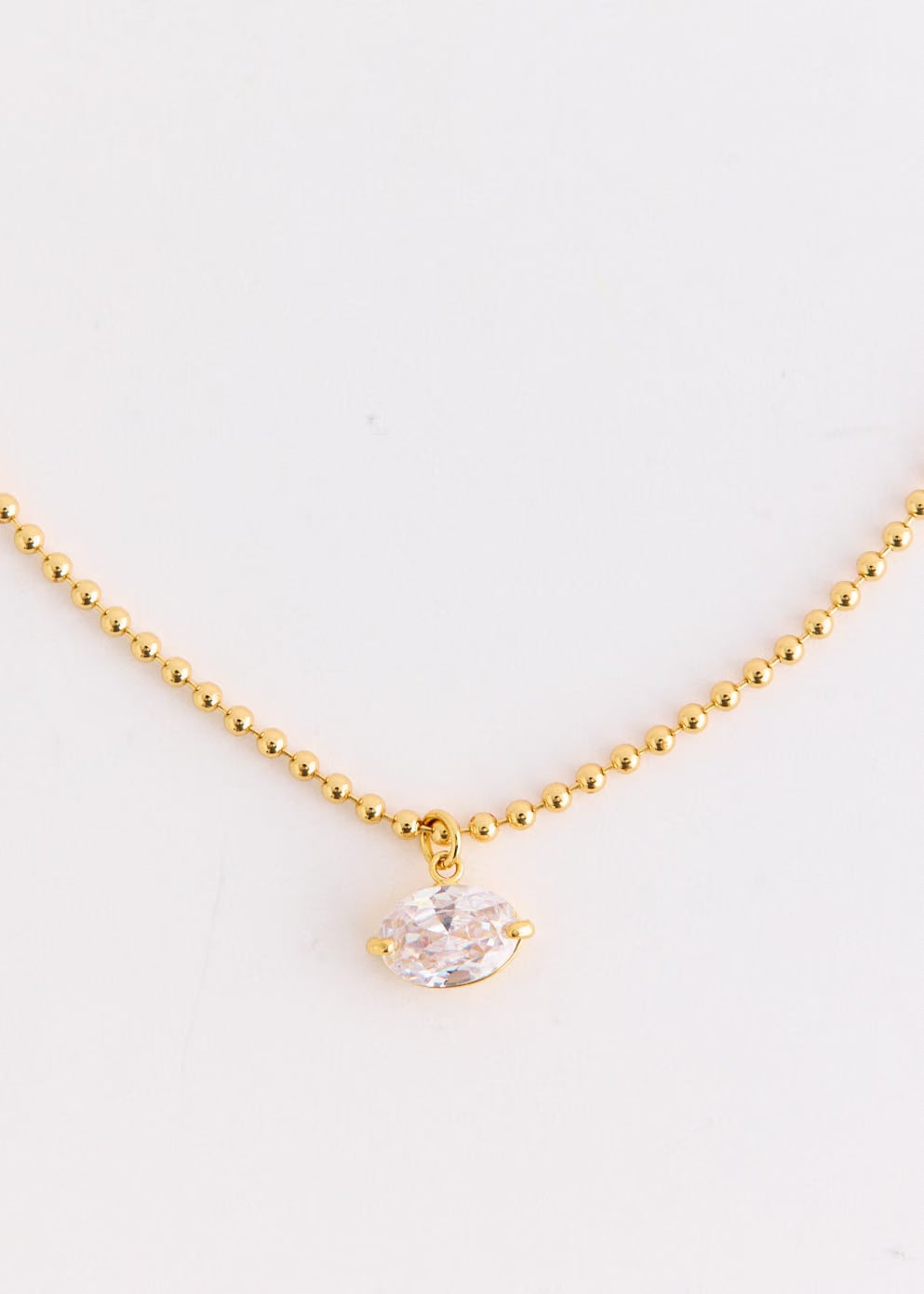 Crystal Haze City Night Oval Necklace