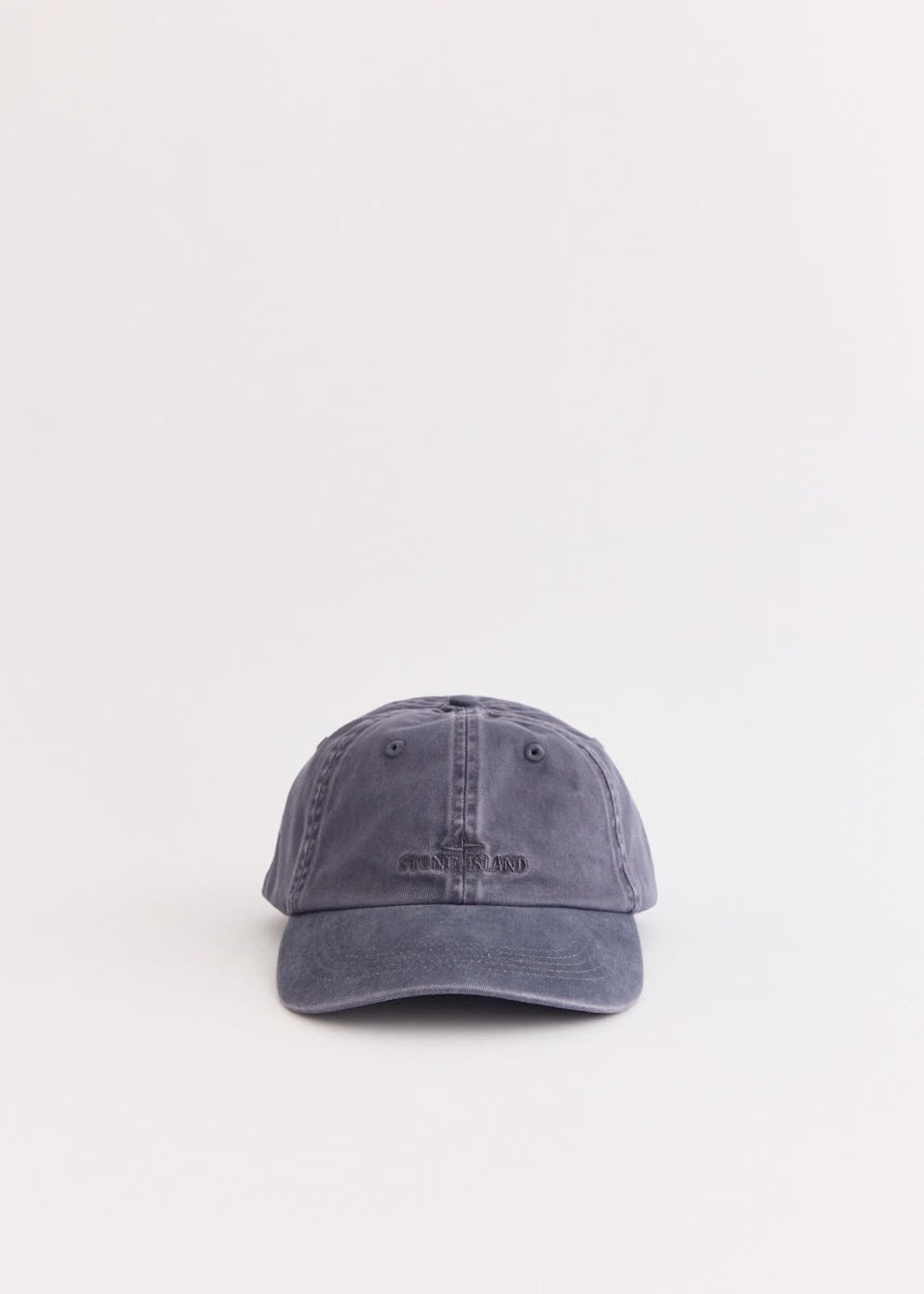 Stone Island Brushed Cotton Gabardine Tonal Logo Cap