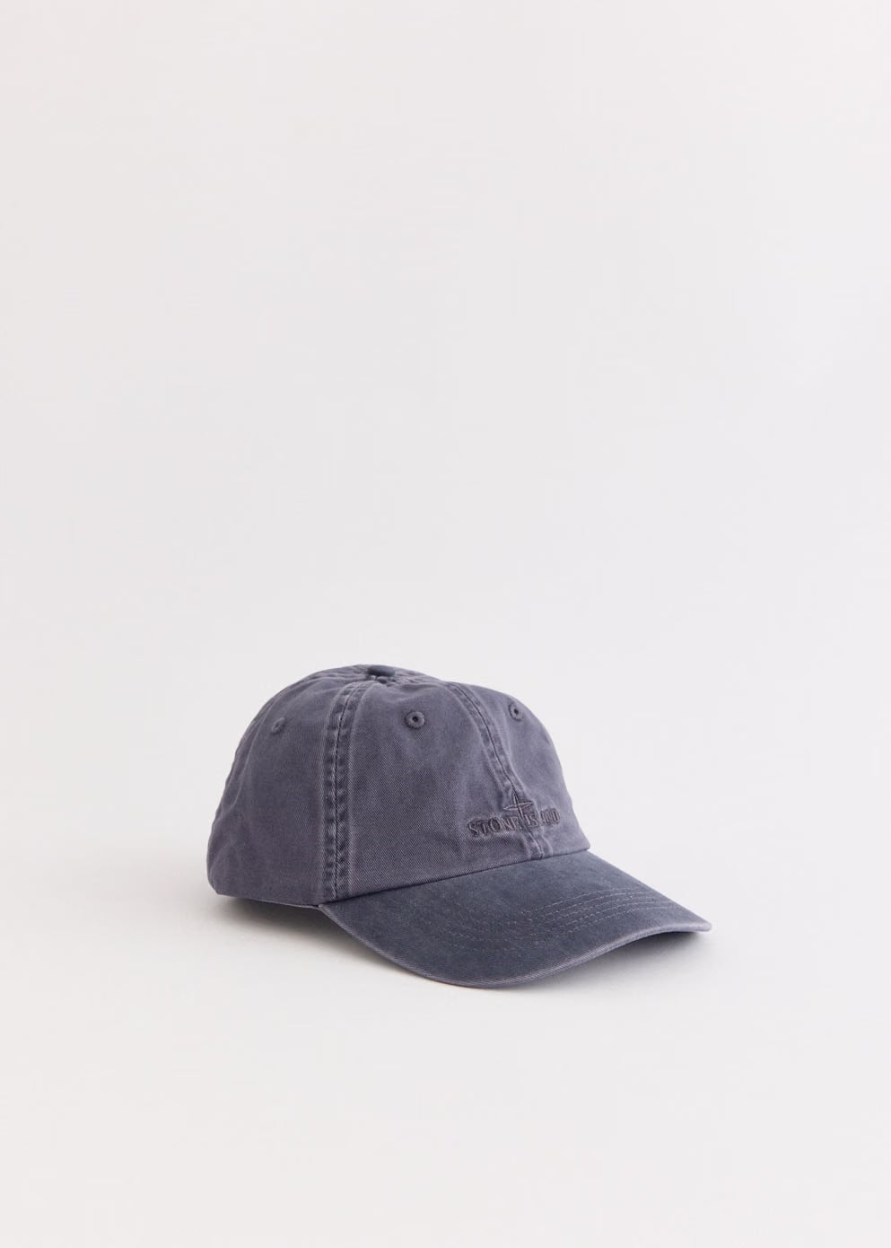 Stone Island Brushed Cotton Gabardine Tonal Logo Cap