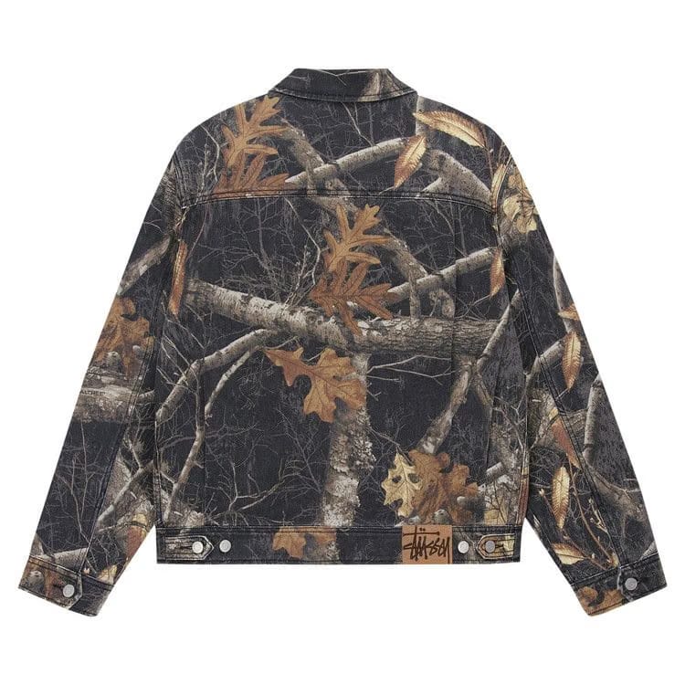 Stussy Zip Work Jacket Realtree Edge Black