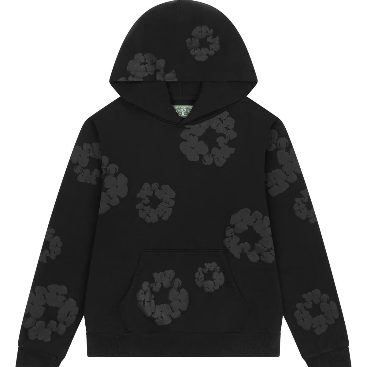 Denim Tears The Cotton Wreath Hoodie Monochrome
