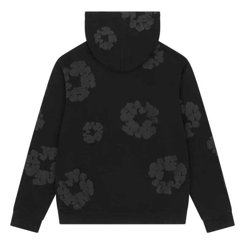 Denim Tears The Cotton Wreath Hoodie Monochrome