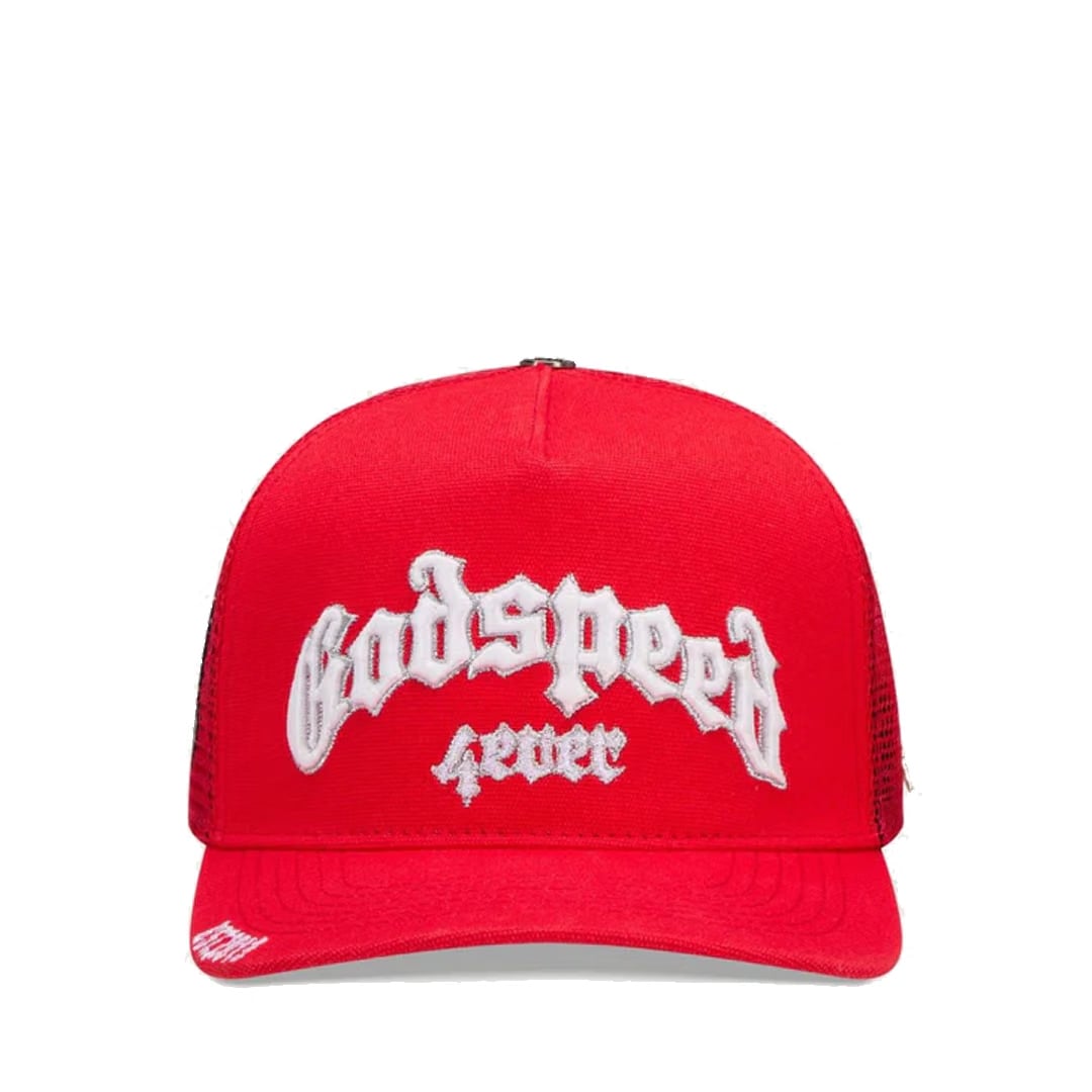 GODSPEED GS FOREVER TRUCKER HAT CHERRY