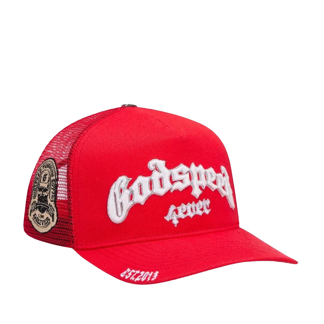 GODSPEED GS FOREVER TRUCKER HAT CHERRY