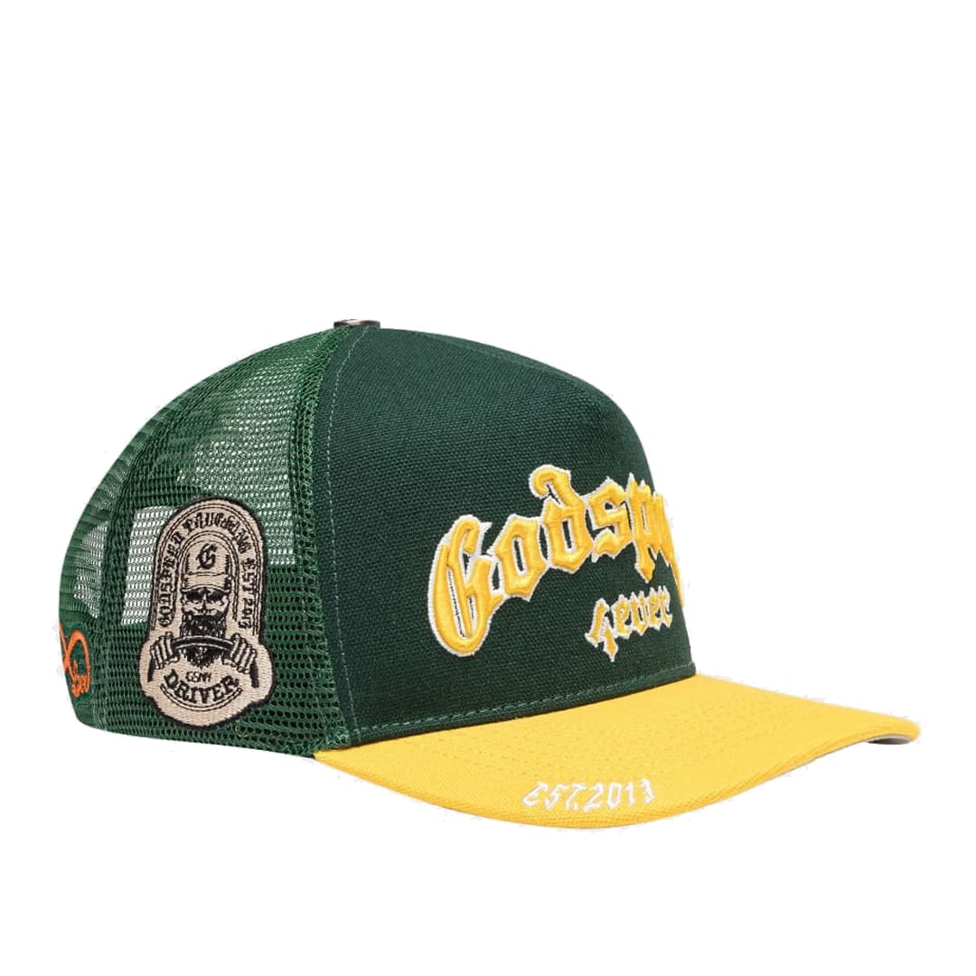 GODSPEED GS FOREVER TRUCKER HAT GREEN / YELLOW