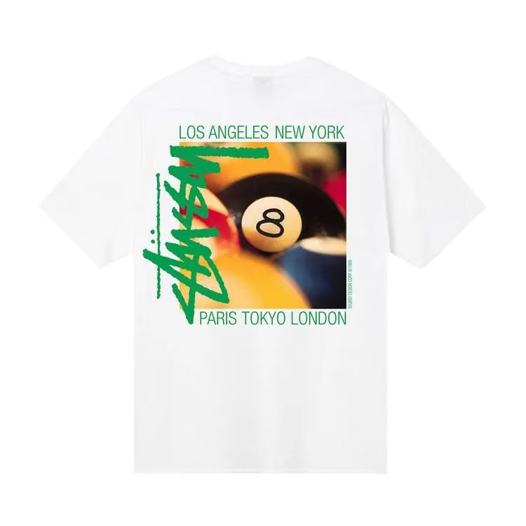 Stussy Billiards T-Shirt White