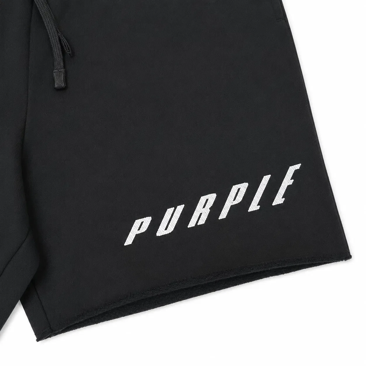 Purple Brand MIDWEIGHT FLEECE SHORTS BLACK