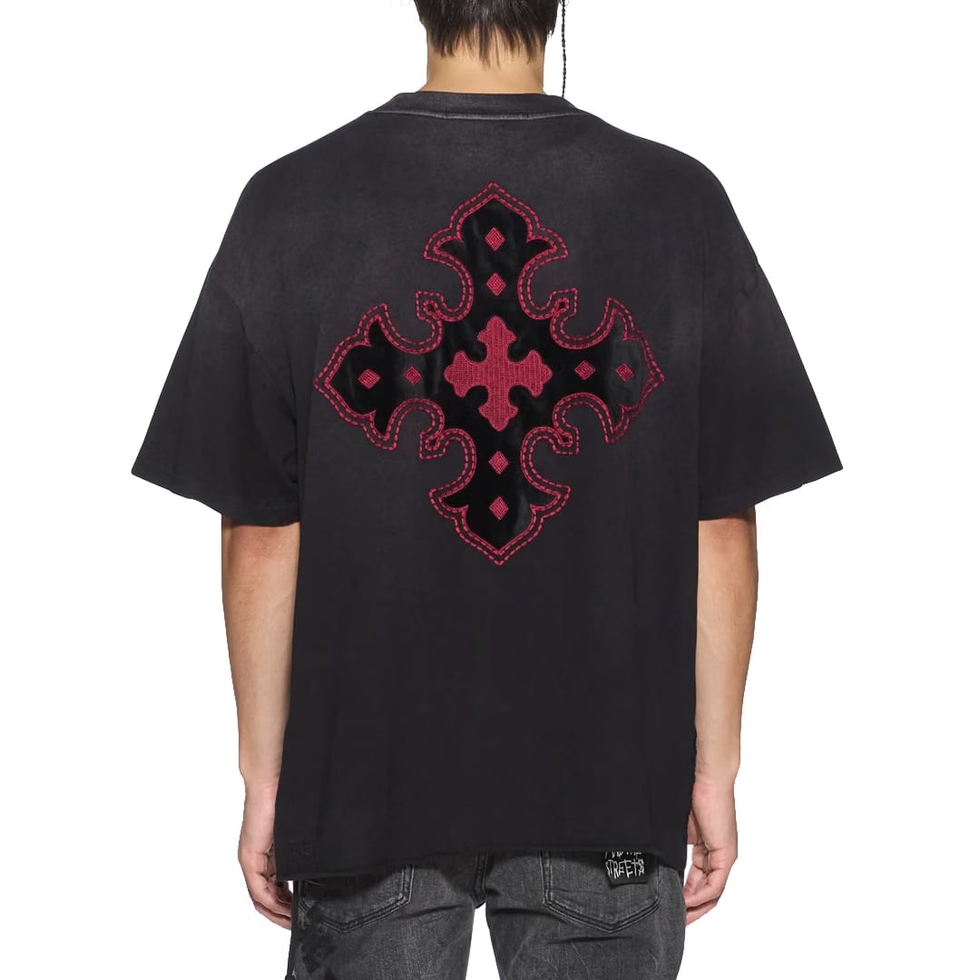 Ksubi PAISE EXCESS SS TEE BLACK FADE
