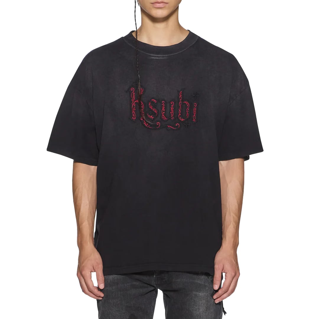 Ksubi PAISE EXCESS SS TEE BLACK FADE