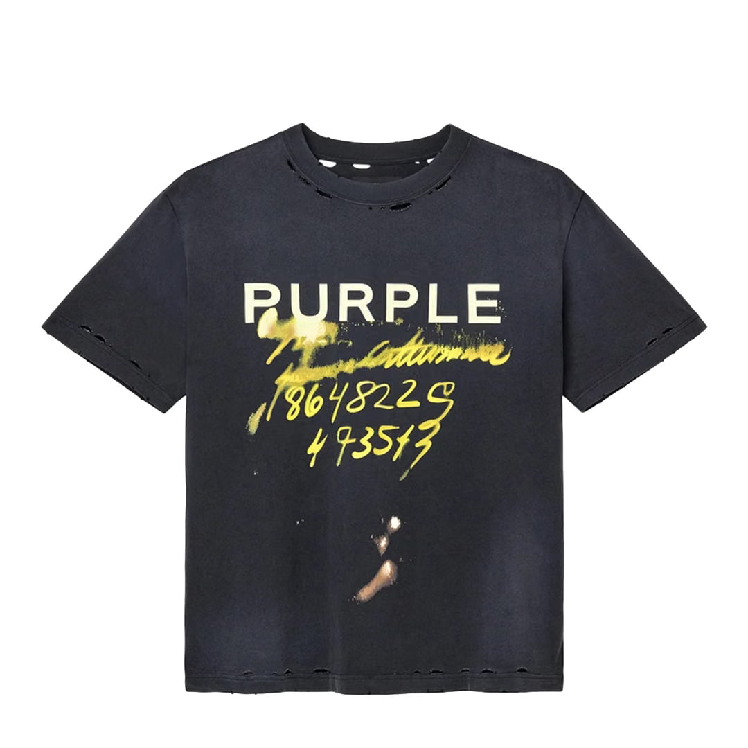 Purple Brand HEAVYWEIGHT SHORT SLEEVE JERSEY BLACK